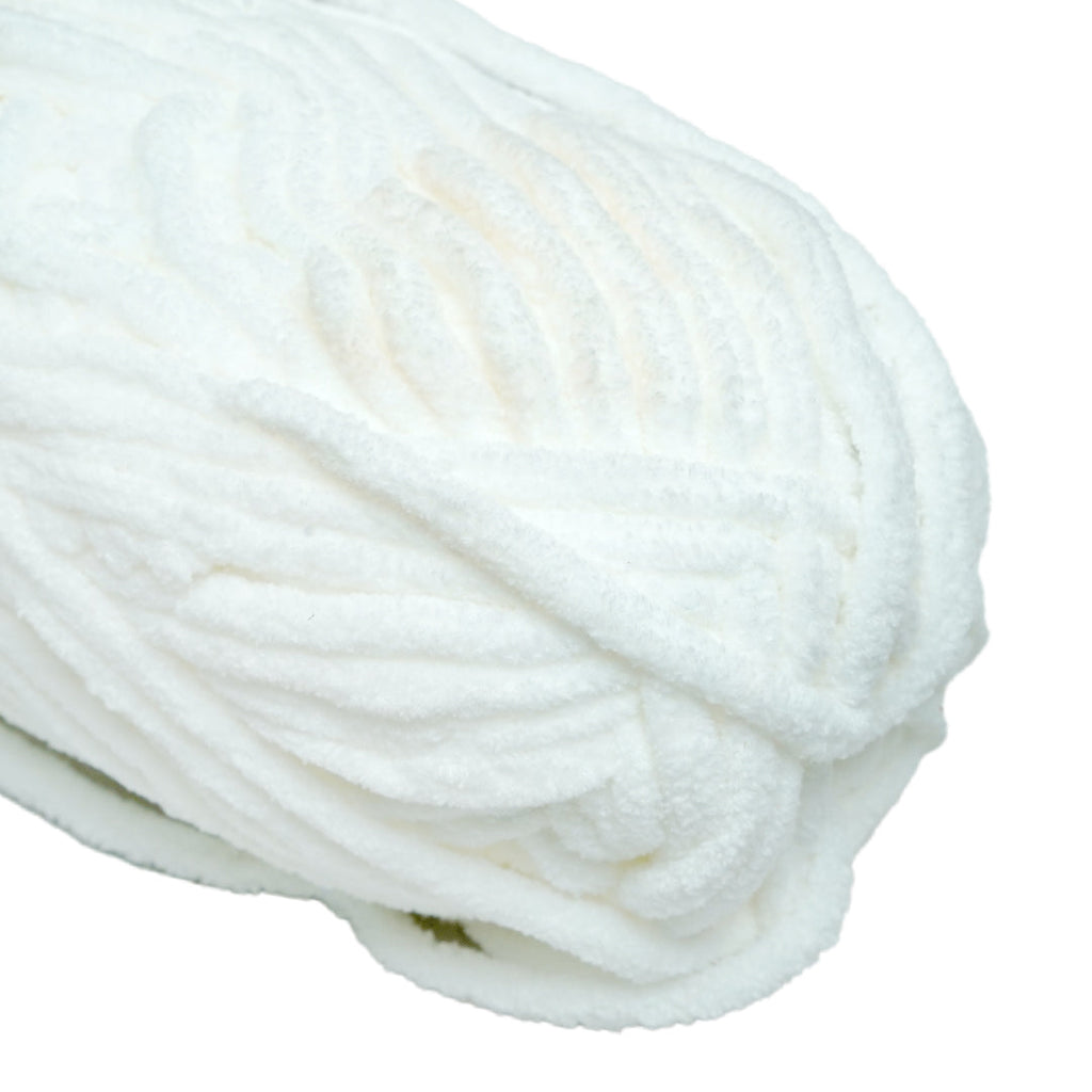 Snuggly Blanket Knitting/Crochet Yarn 100% Polyester White 50m 100g