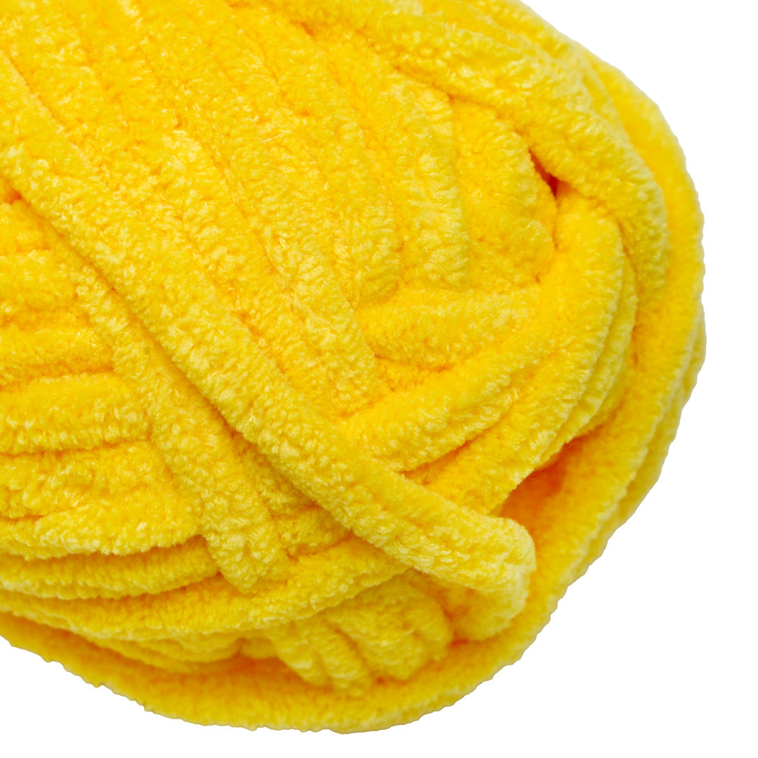 Snuggly Blanket Knitting/Crochet Yarn 100% Polyester Yellow 50m 100g
