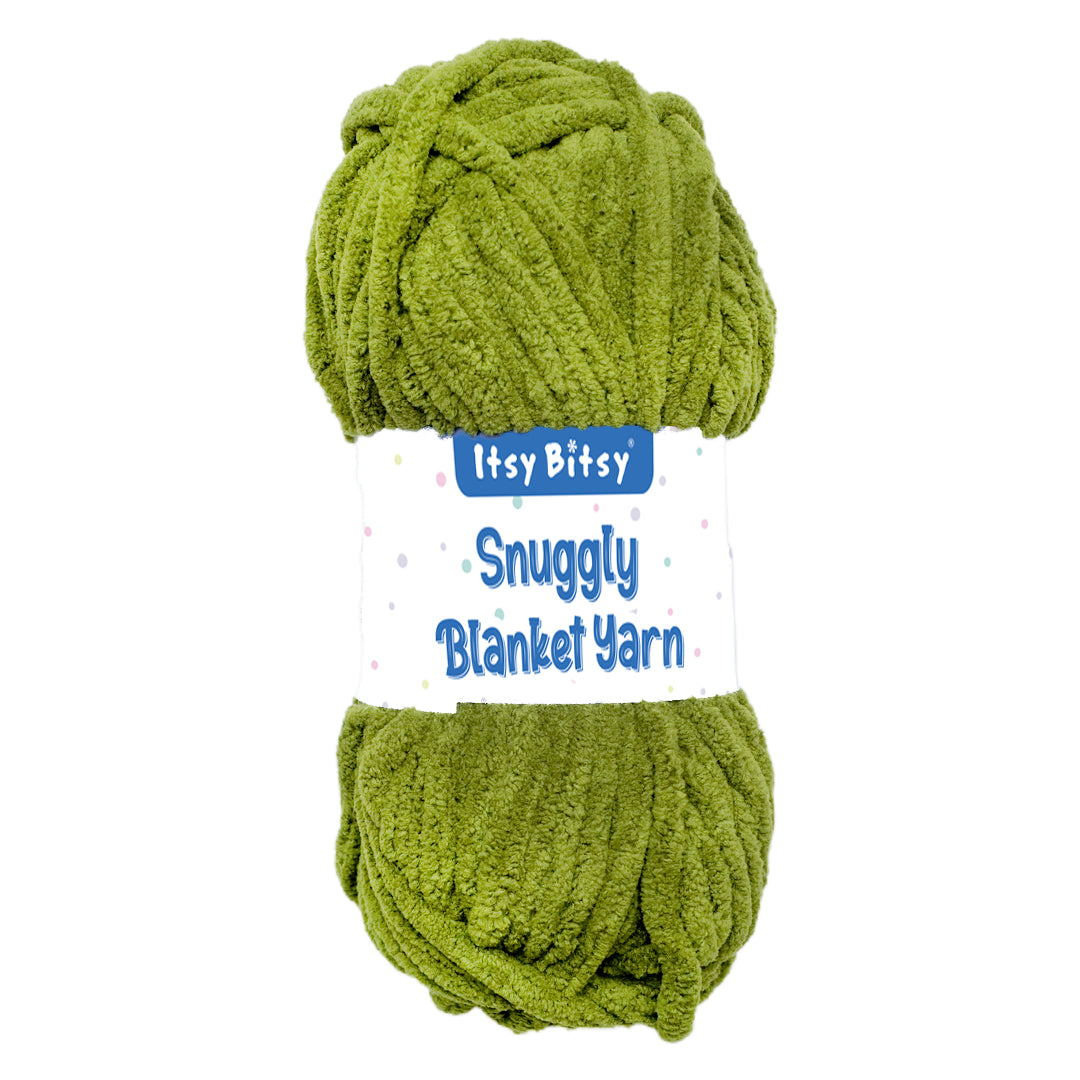 Snuggly Blanket Knitting/Crochet Yarn 100% Polyester Parrot Green 50m 100g