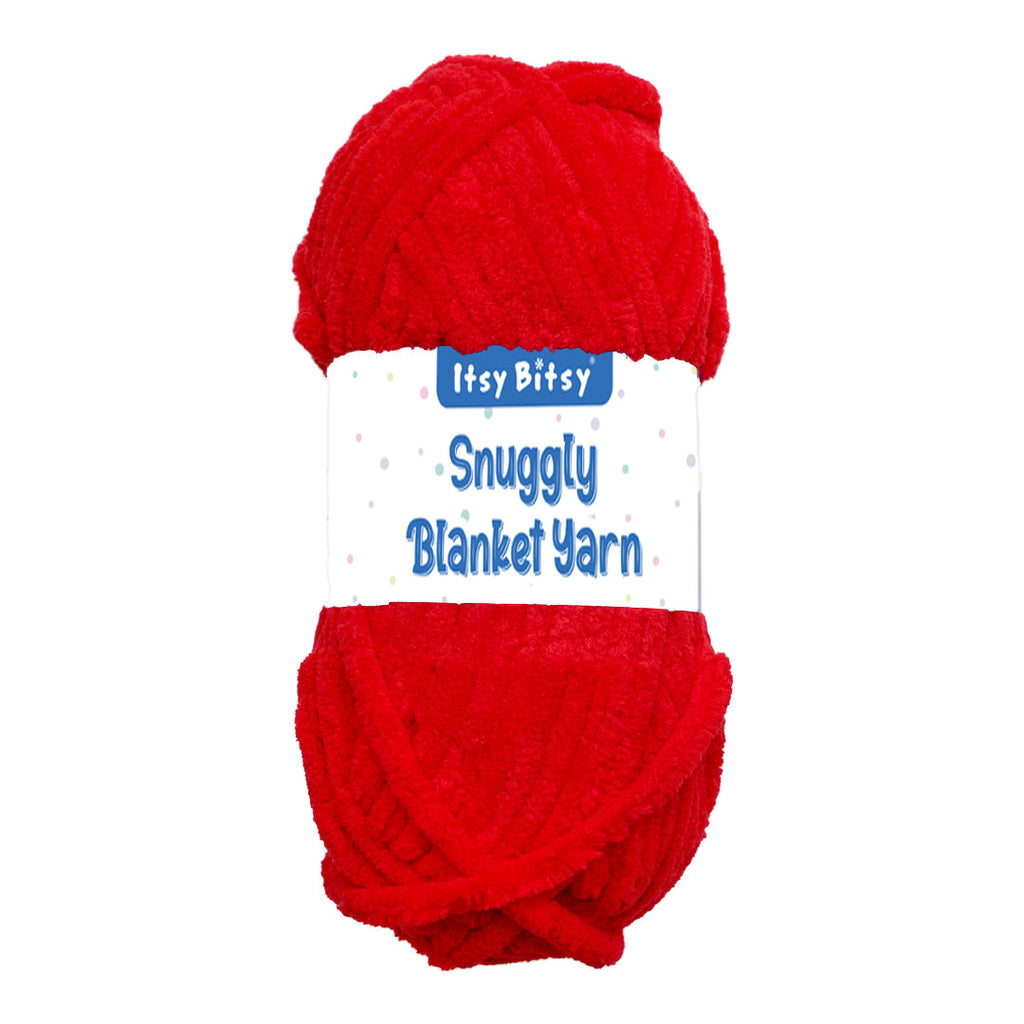 Snuggly Blanket Knitting/Crochet Yarn 100% Polyester Red 50m 100g