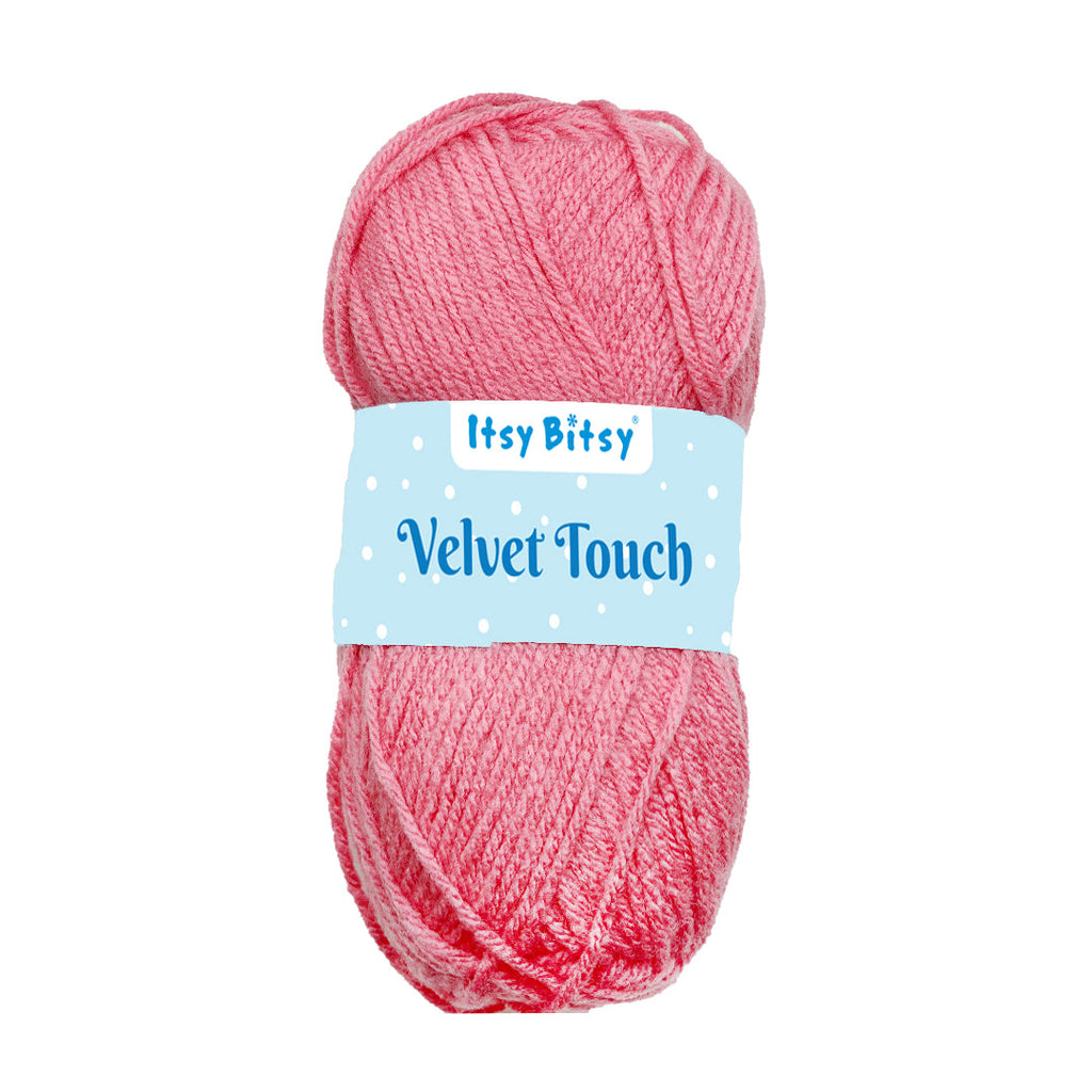 Velvet Touch Knitting/Crochet Yarn 100% Acrylic Flamingo 200m 100g
