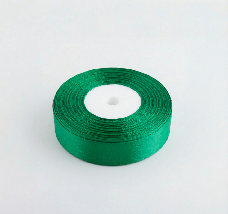 Satin Ribbon 25Mm 50Mtr Green
