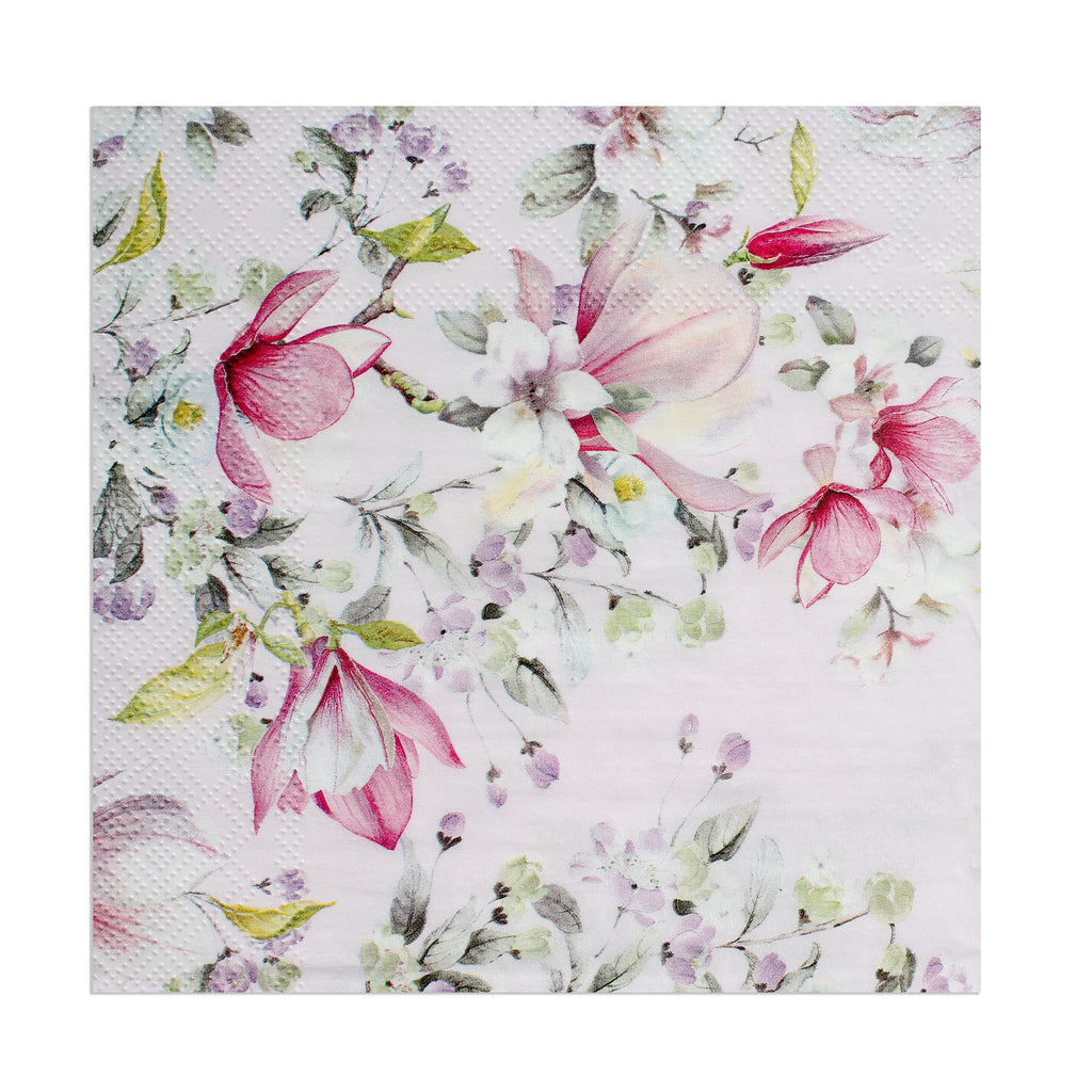 Decoupage Napkin Magnolia Light Rose 13 X 13inch 3PLY 1pc