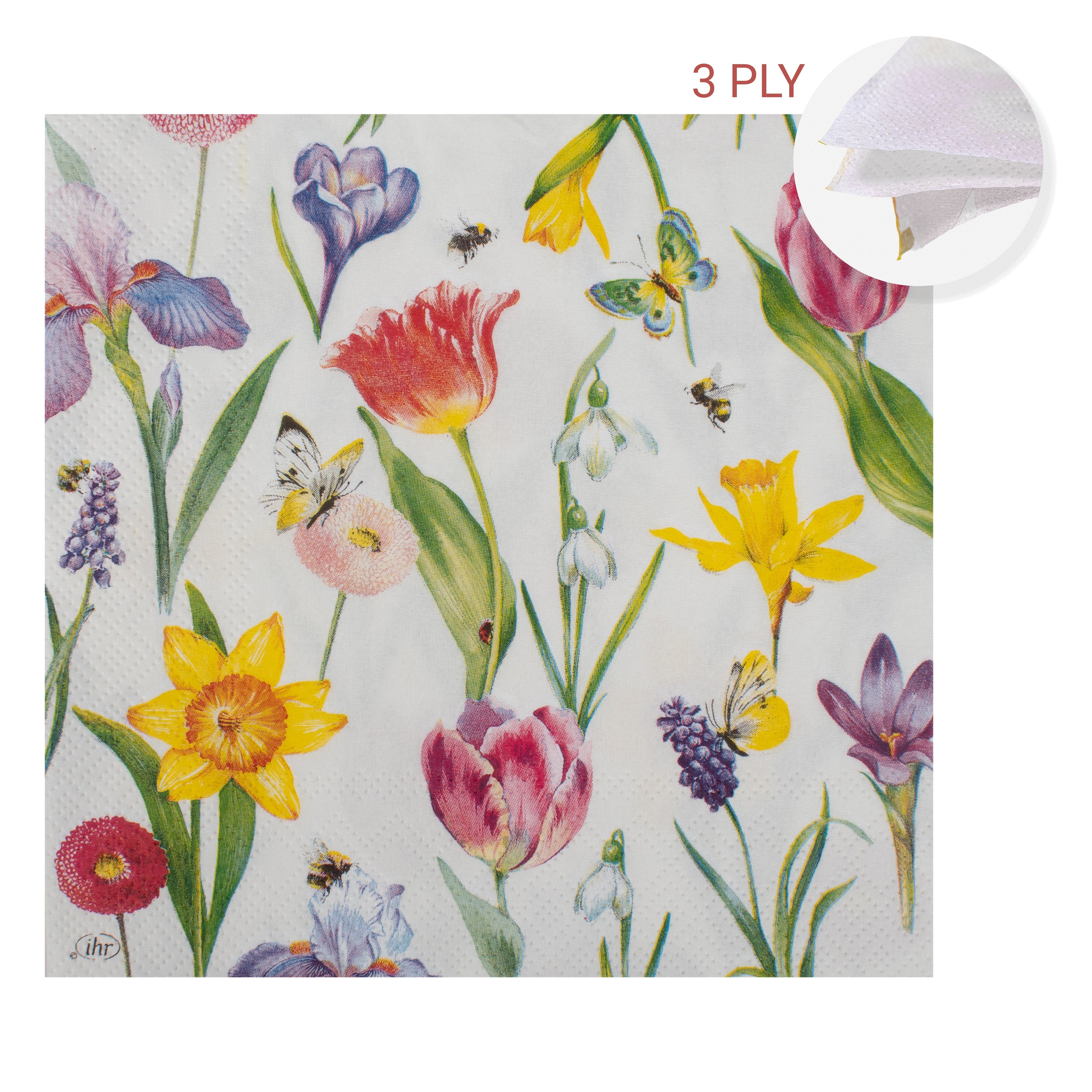 Decoupage Napkin Spring Blossom 13 X 13inch 3PLY 1pc