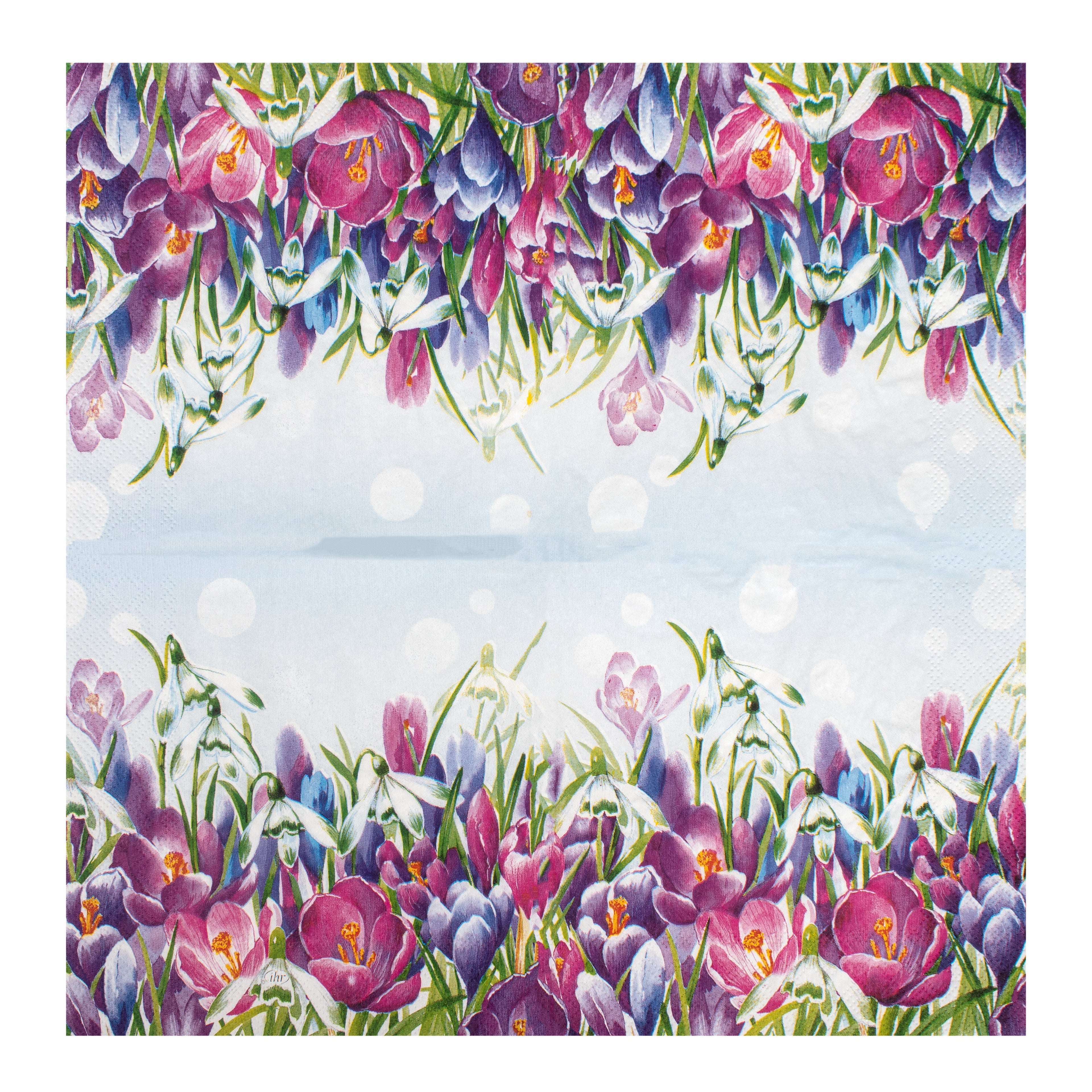 Decoupage Napkin Crocus Field 13 X 13inch 3PLY 1pc