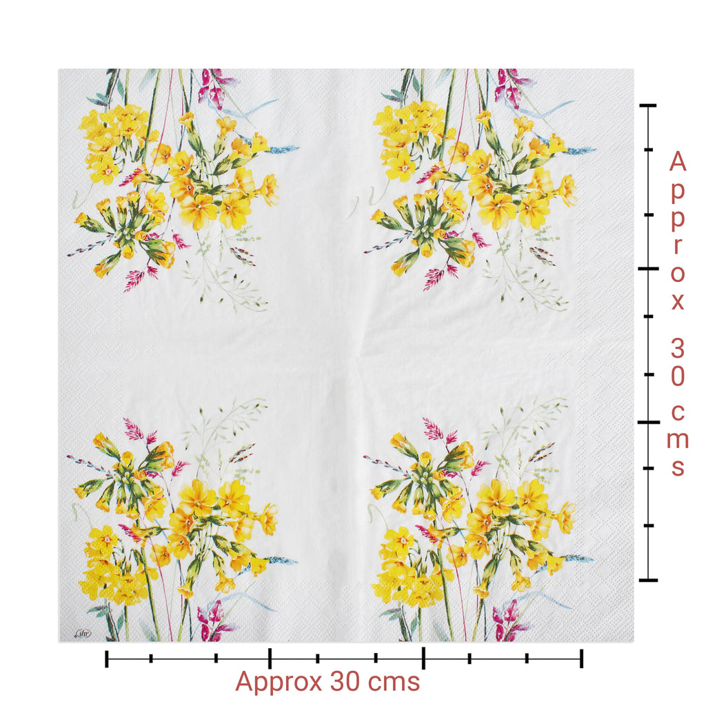 Decoupage Napkin Wildflower Field 18 X 13inch 3PLY 1pc