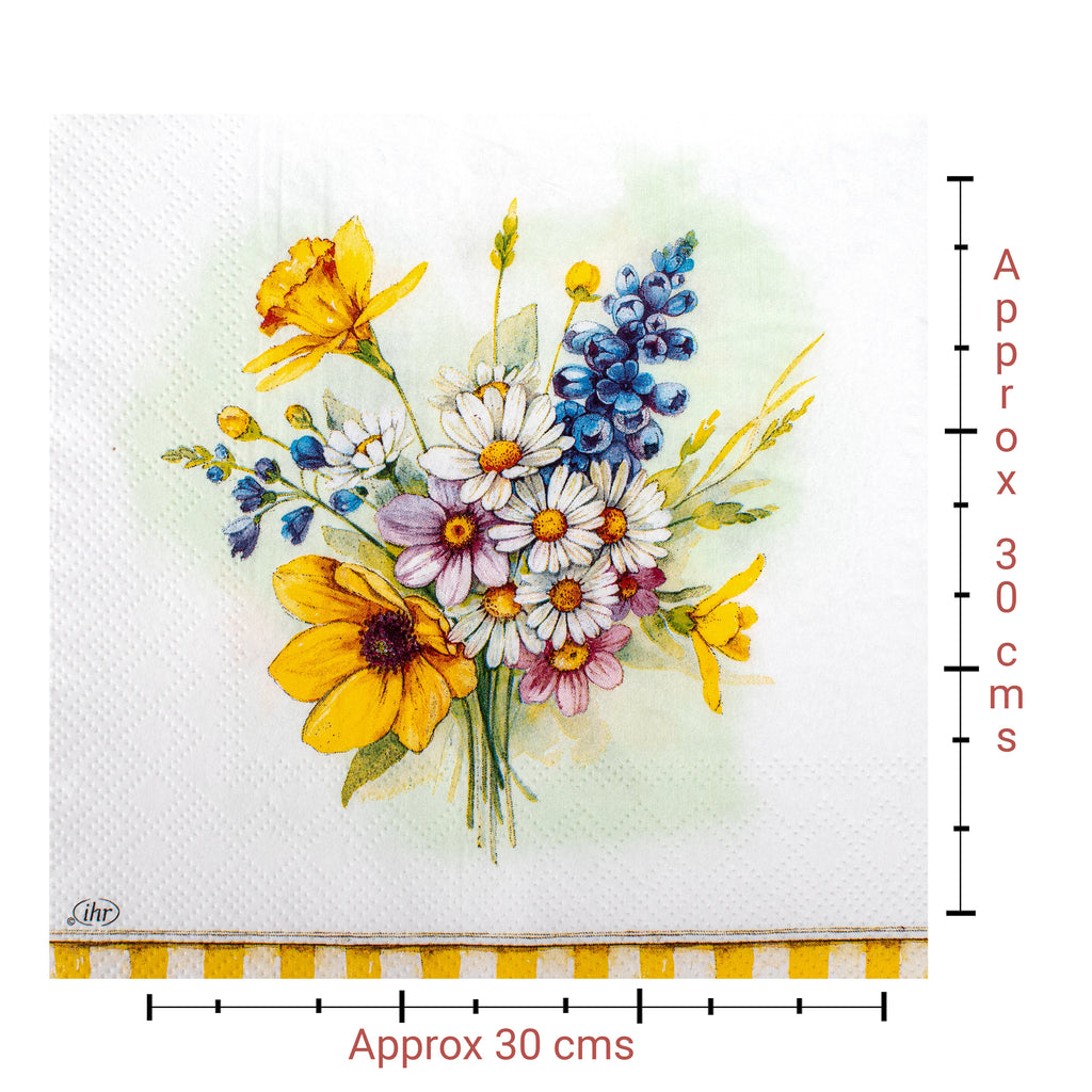 Decoupage Napkin Pretty Petals 13 X 13inch 3PLY 1pc