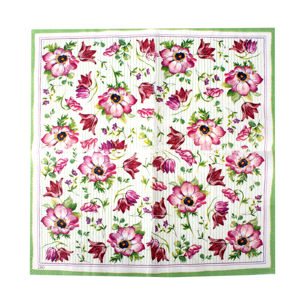 Decoupage Napkin Wild Anemone 13 X 13inch 3PLY 1pc