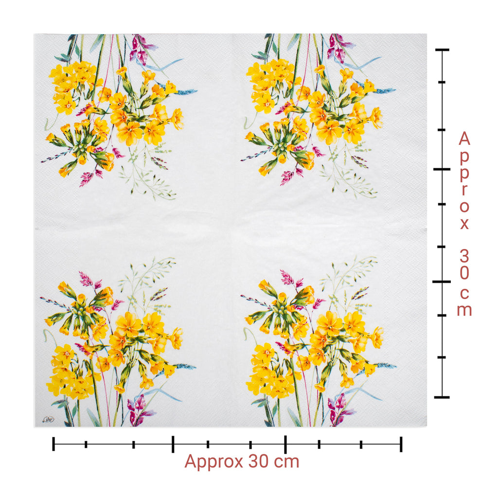 Decoupage Napkin Floral Whisper 13 X 13inch 3PLY 1pc