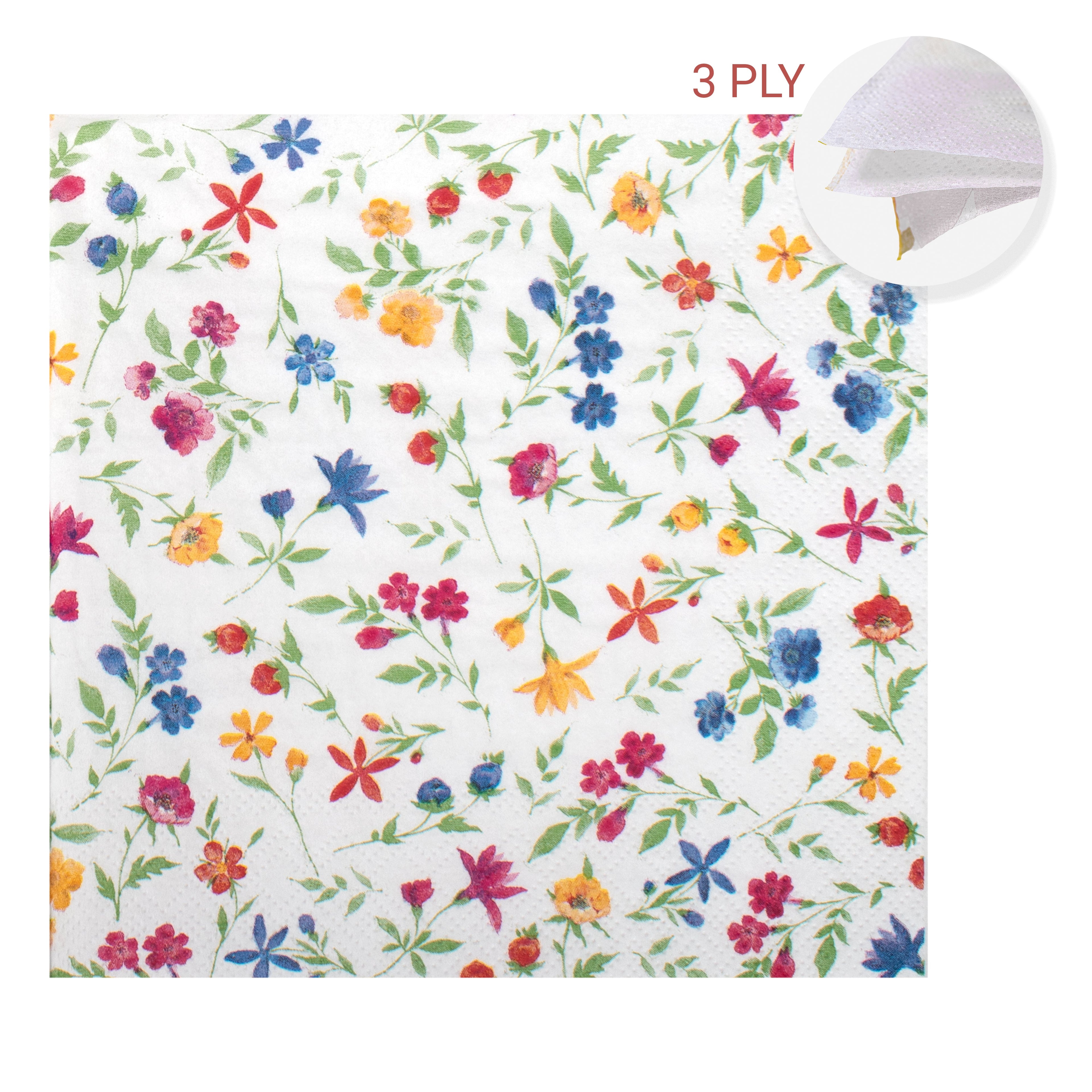 Decoupage Napkin Blooming Joy 13 X 13inch 3PLY 1pc
