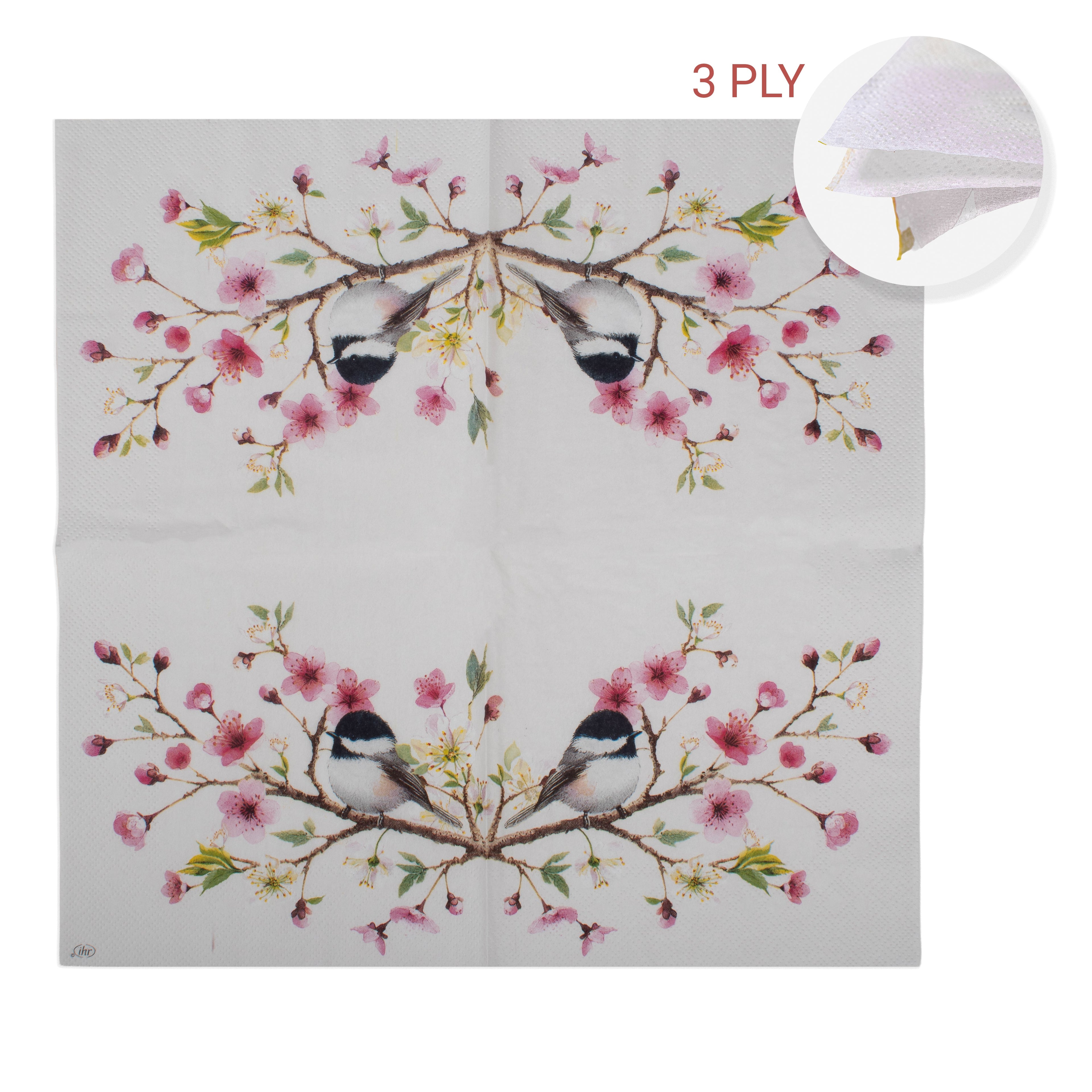 Decoupage Napkin Spring Songbird 13 X 13inch 3PLY 1pc