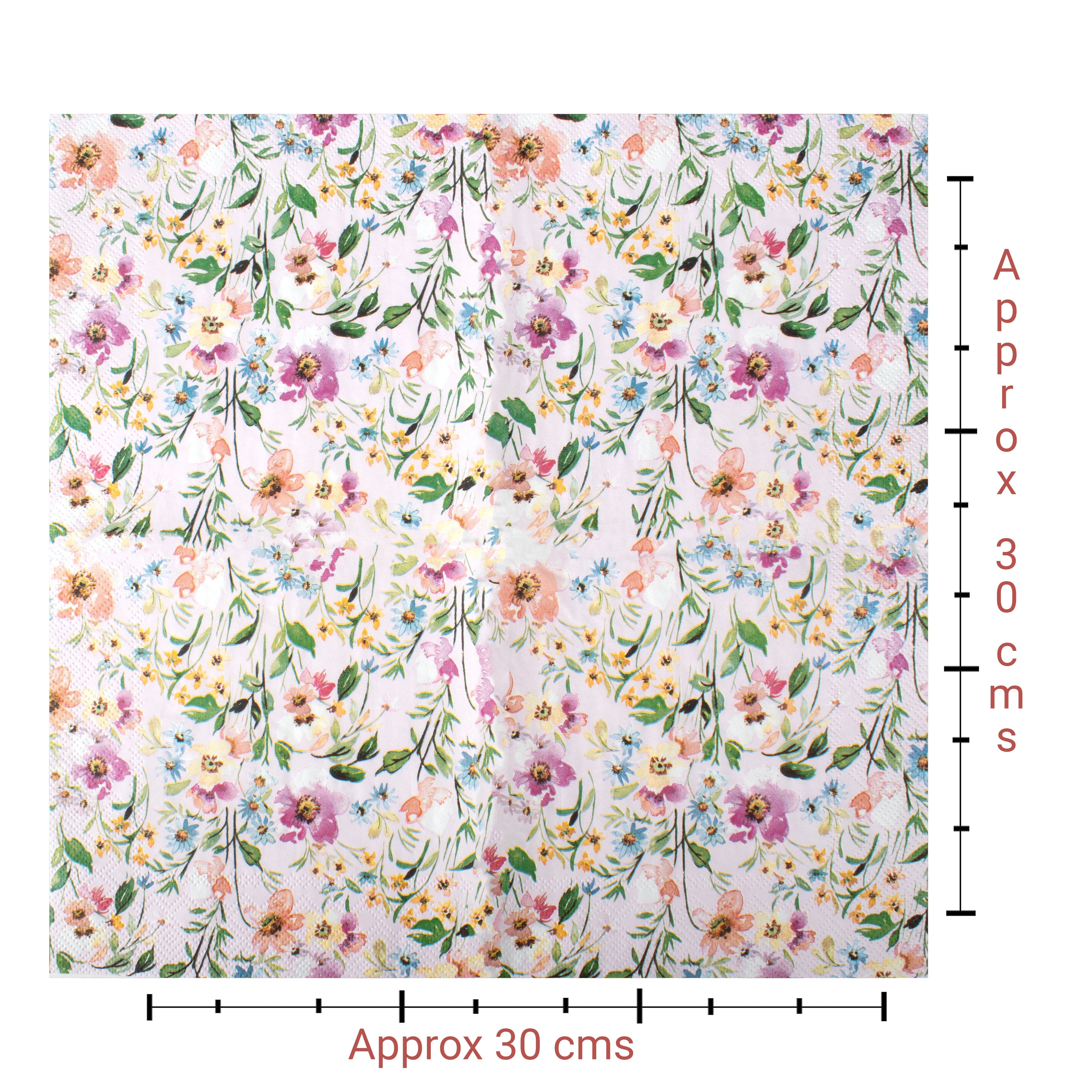 Decoupage Napkin Delightful Bloom - Pink 13 X 13inch 3PLY 1pc