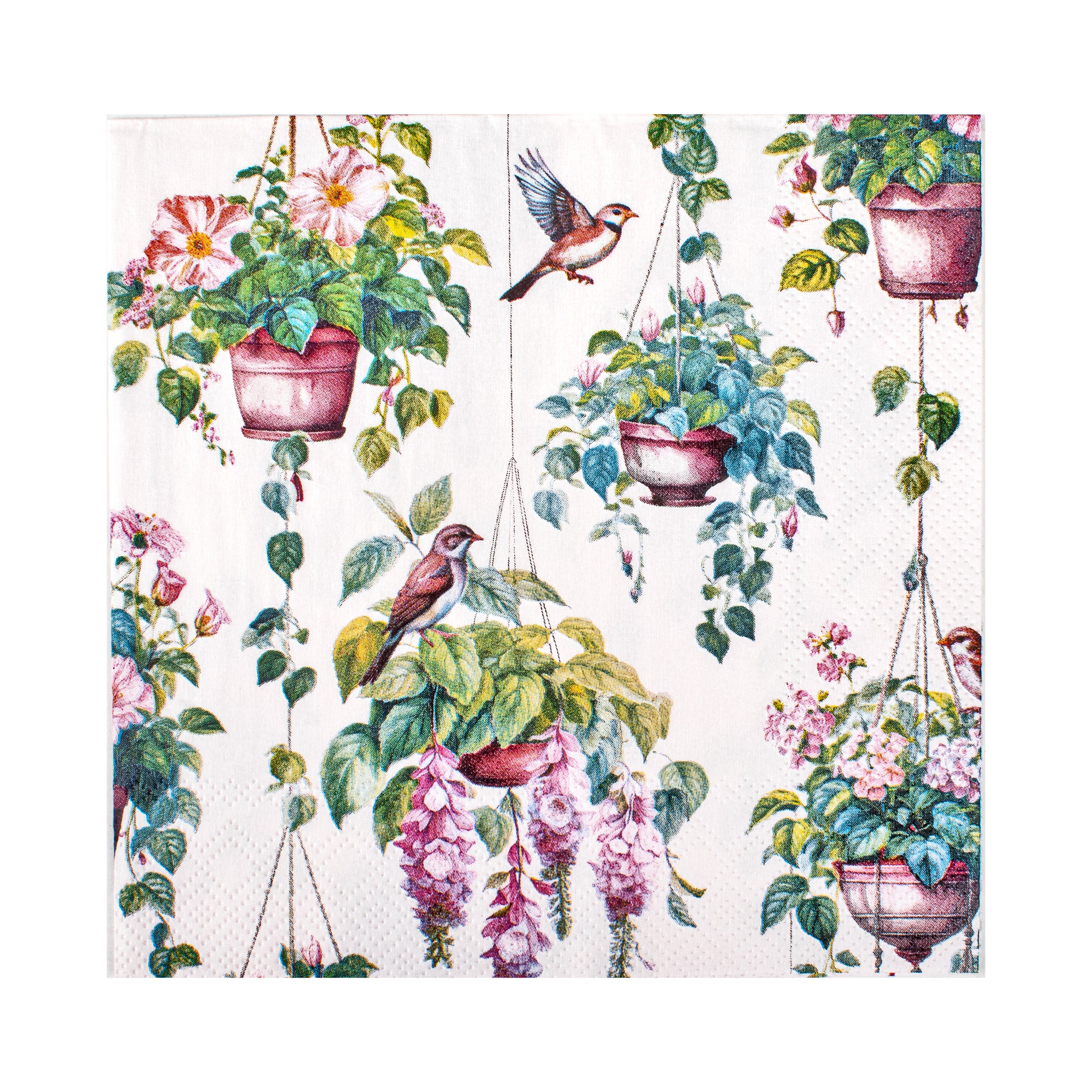 Decoupage Napkin Leafy Hangers 13 X 13inch 3PLY 1pc
