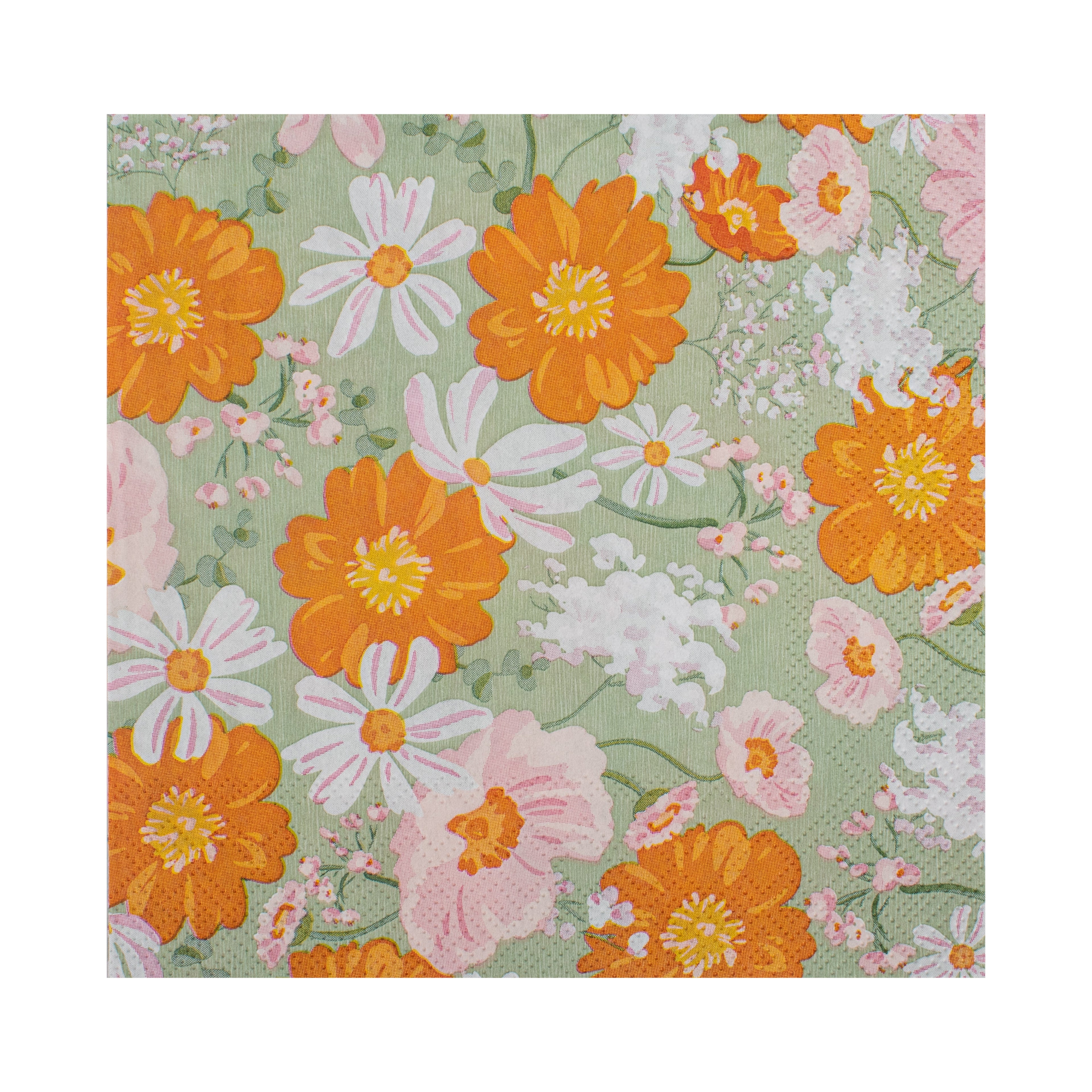 Decoupage Napkin Daisy Blooms 13 X 13inch 3PLY 1pc