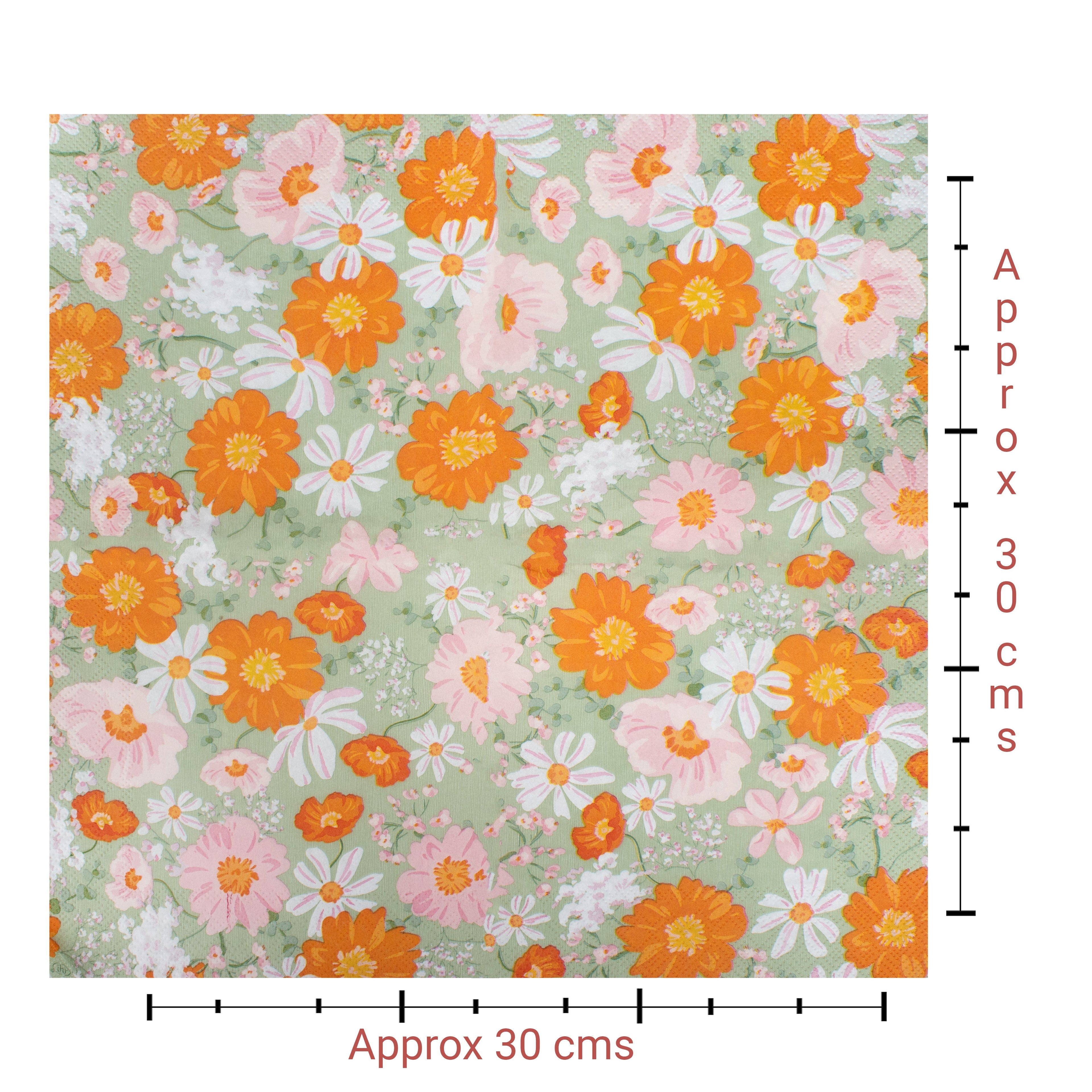 Decoupage Napkin Daisy Blooms 13 X 13inch 3PLY 1pc