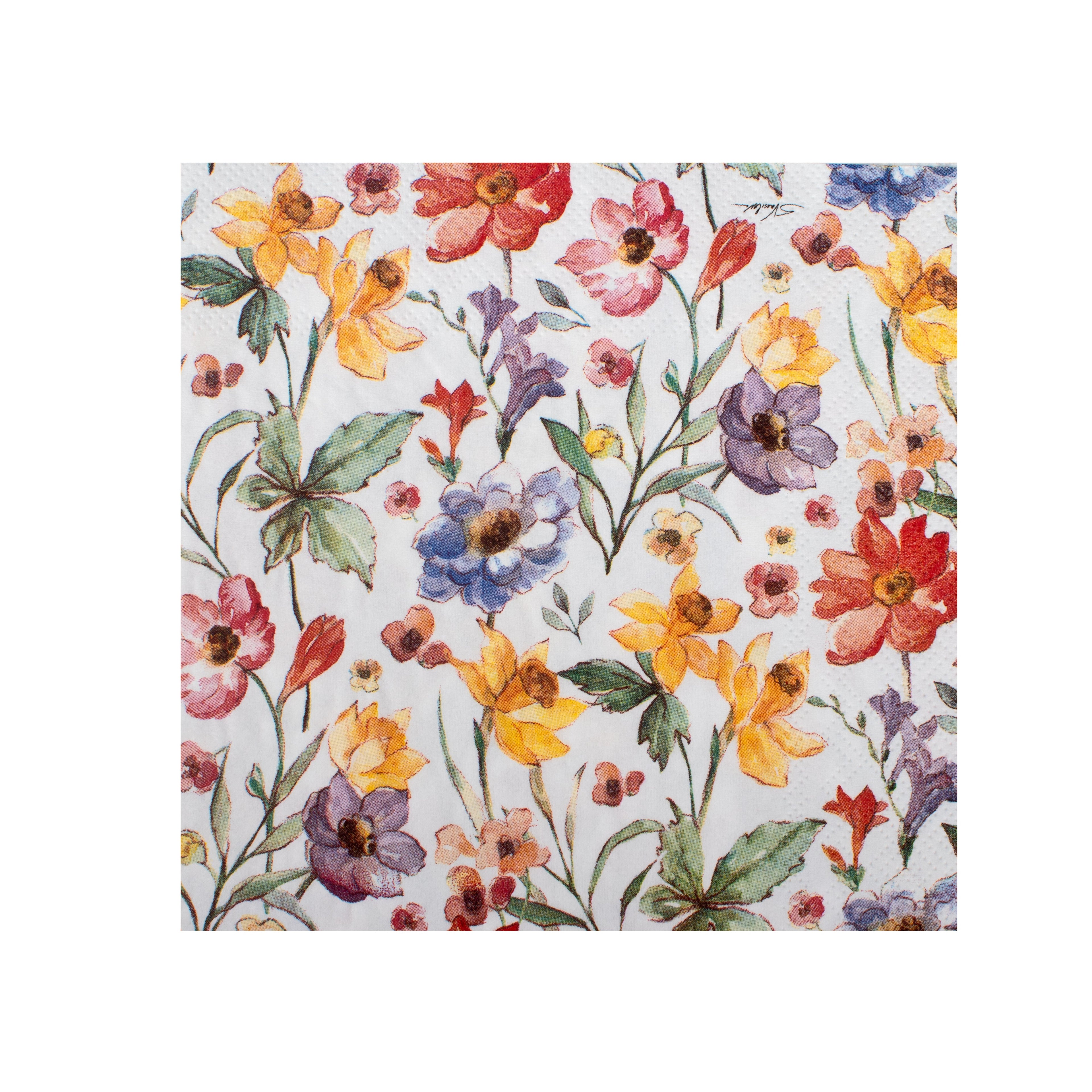 Decoupage Napkin Pastel Flora 13 X 13inch 3PLY 1pc
