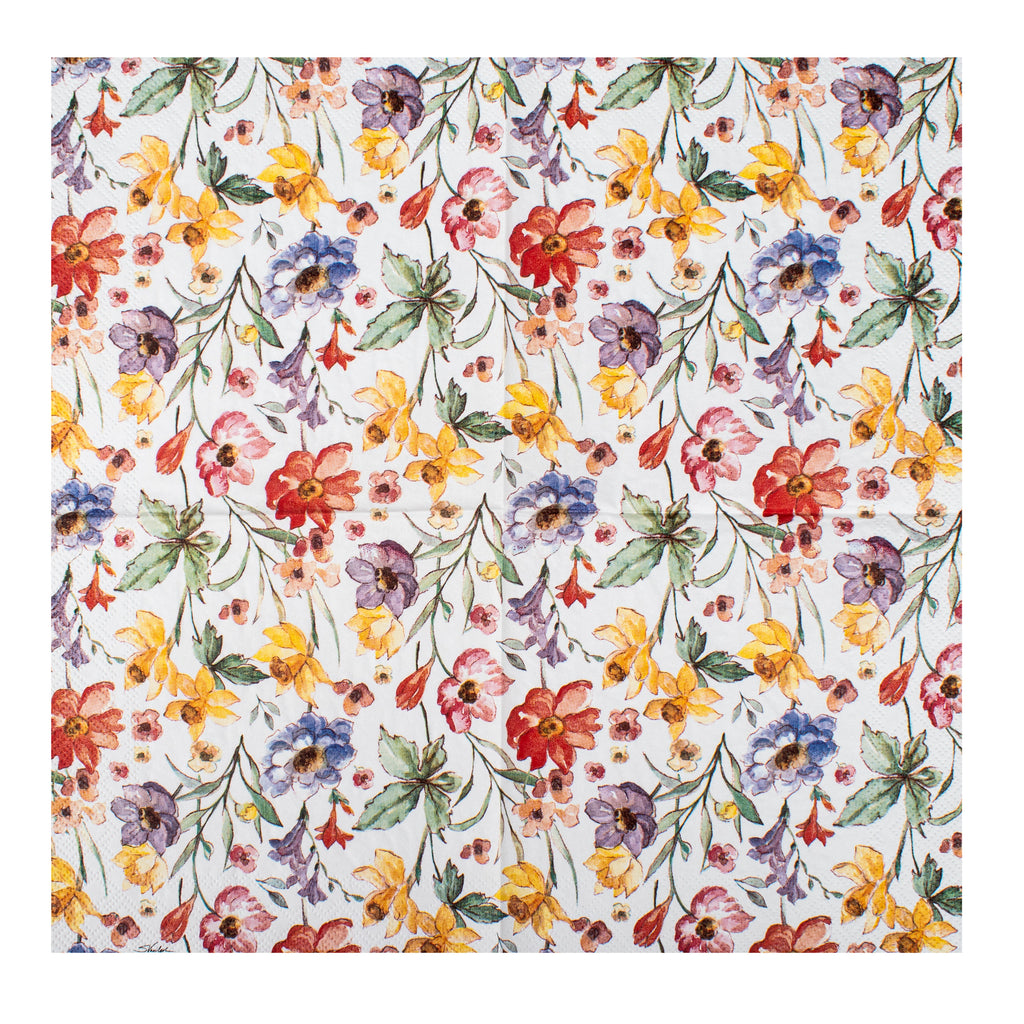 Decoupage Napkin Pastel Flora 13 X 13inch 3PLY 1pc