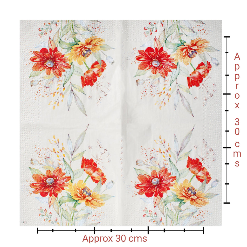 Decoupage Napkin Sunshine Flora 55 X 13inch 3PLY 1pc