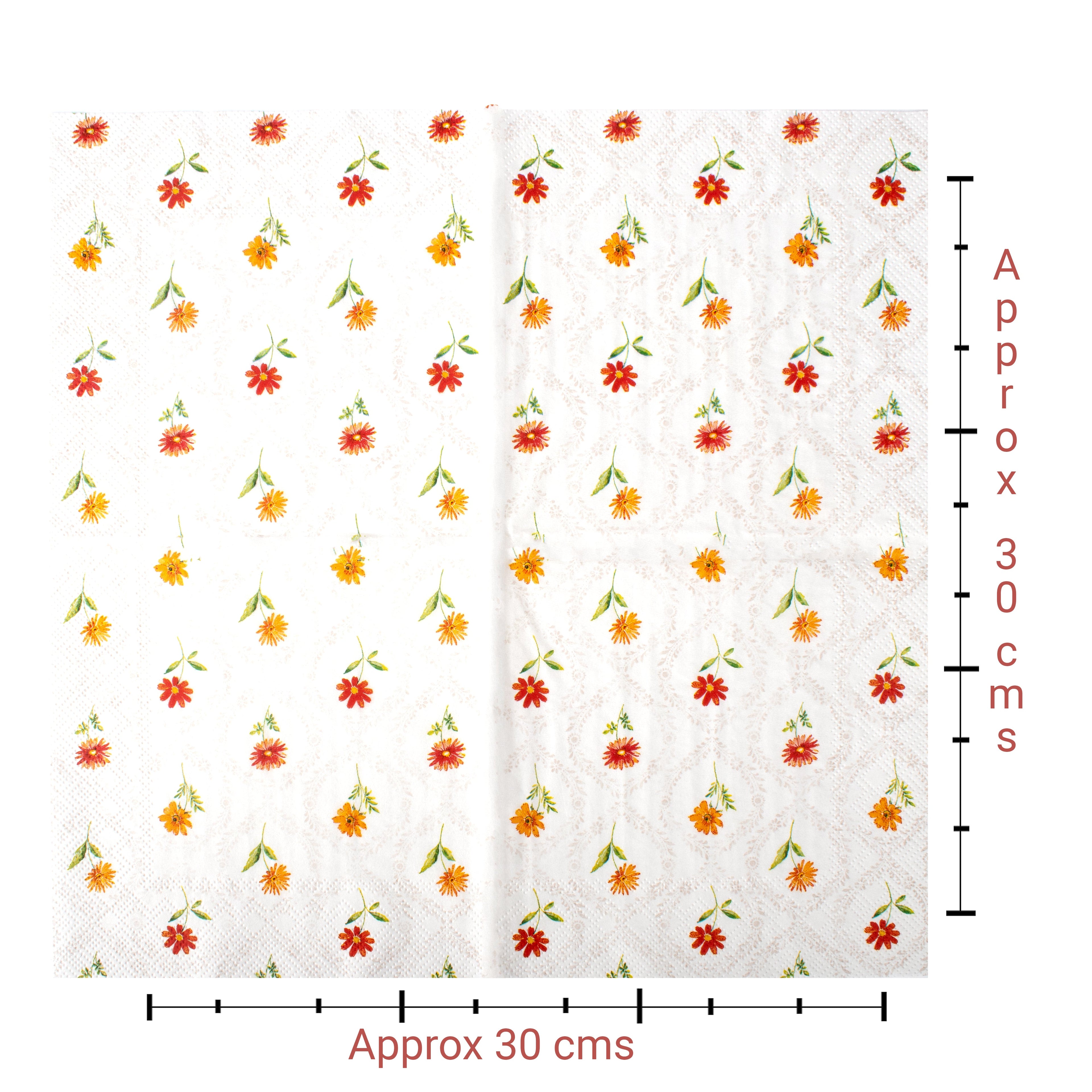Decoupage Napkin Floral Rhythm 13 X 13inch 3PLY 1pc