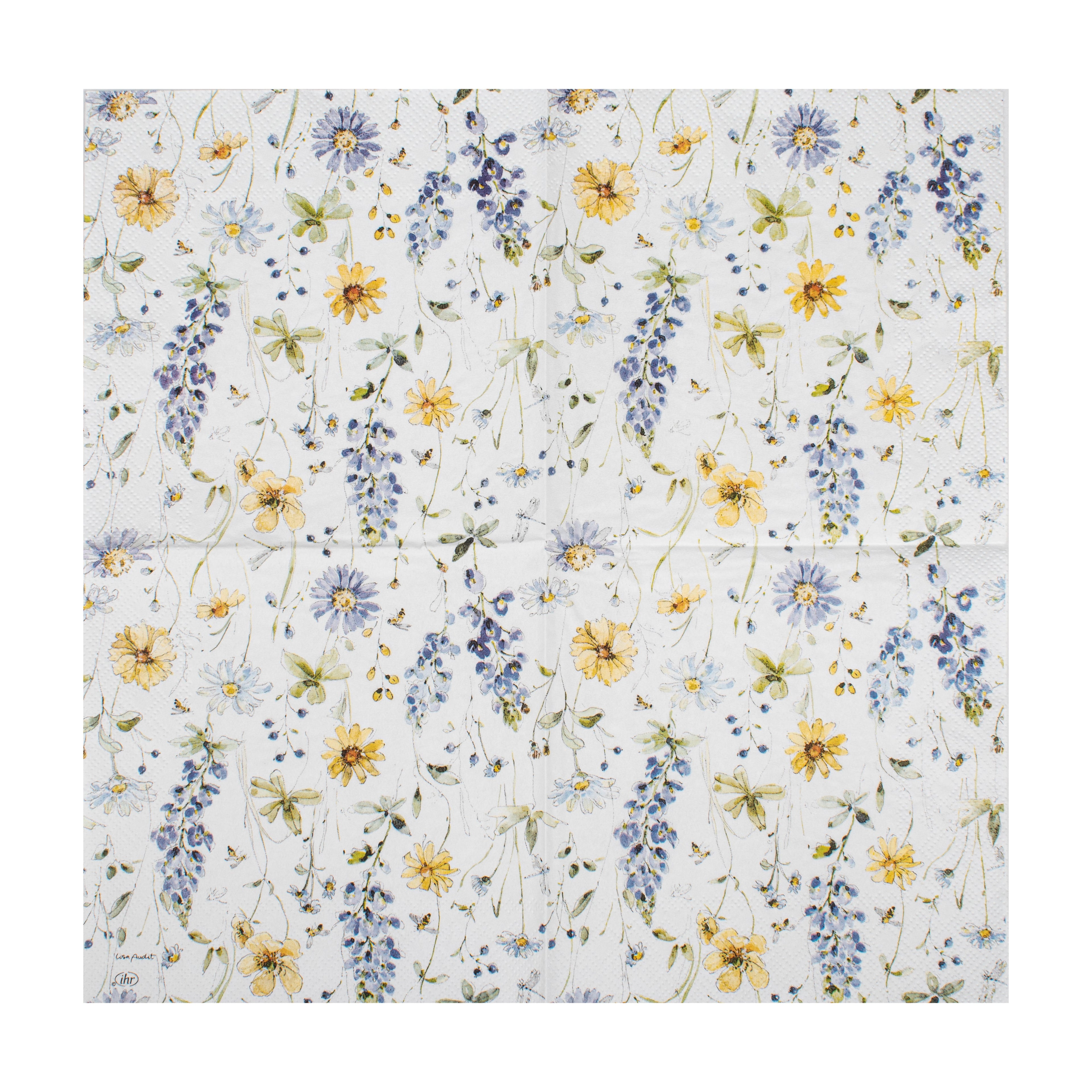 Decoupage Napkin Wildflower Trail 13 X 13inch 3PLY 1pc