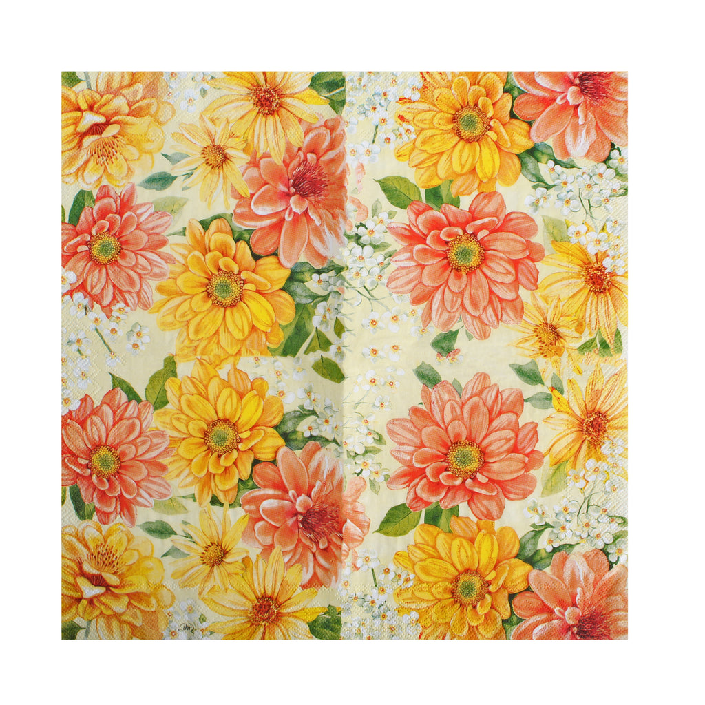 Decoupage Napkin Wild Daisy 66 X 13inch 3PLY 1pc