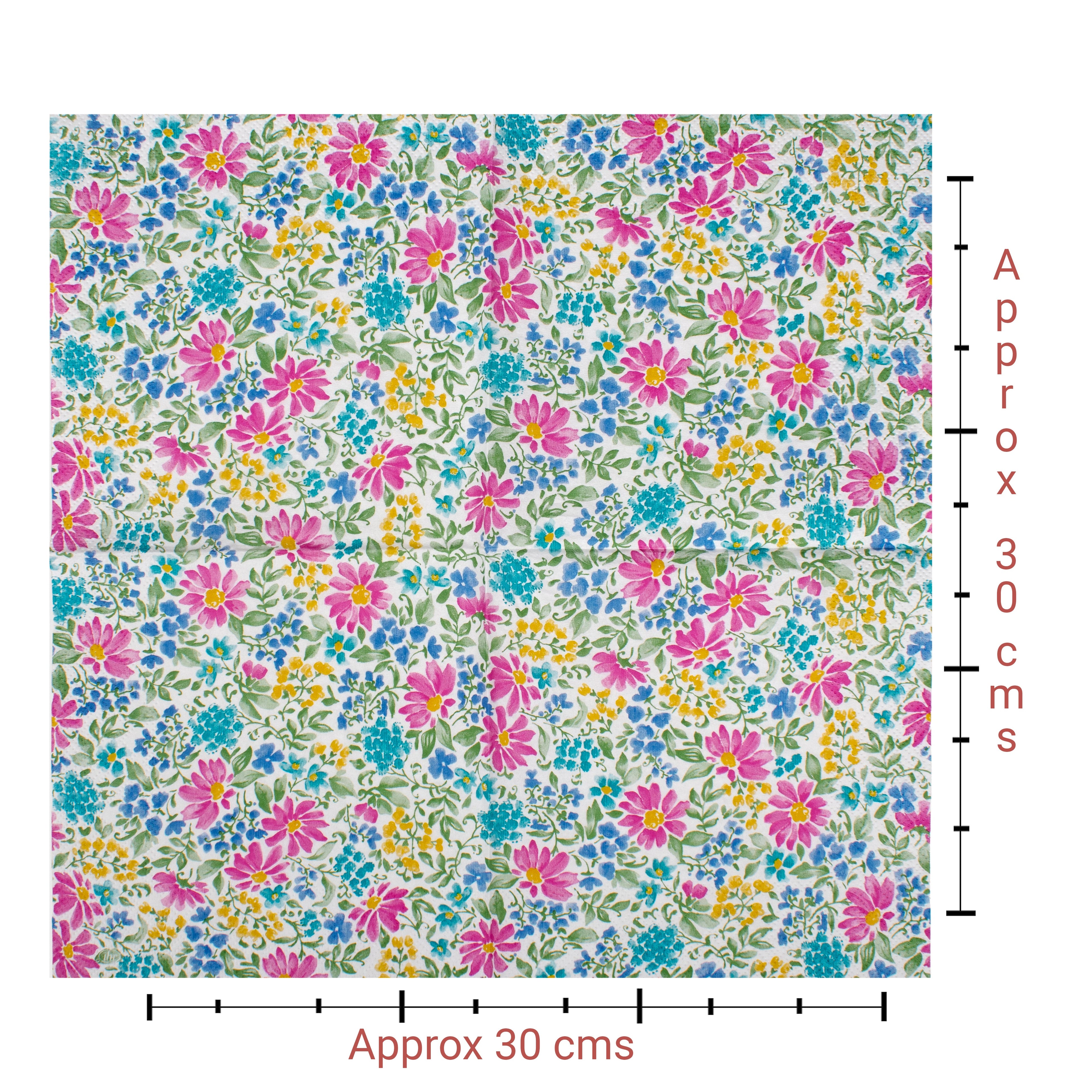 Decoupage Napkin Petal Pop 13 X 13inch 3PLY 1pc