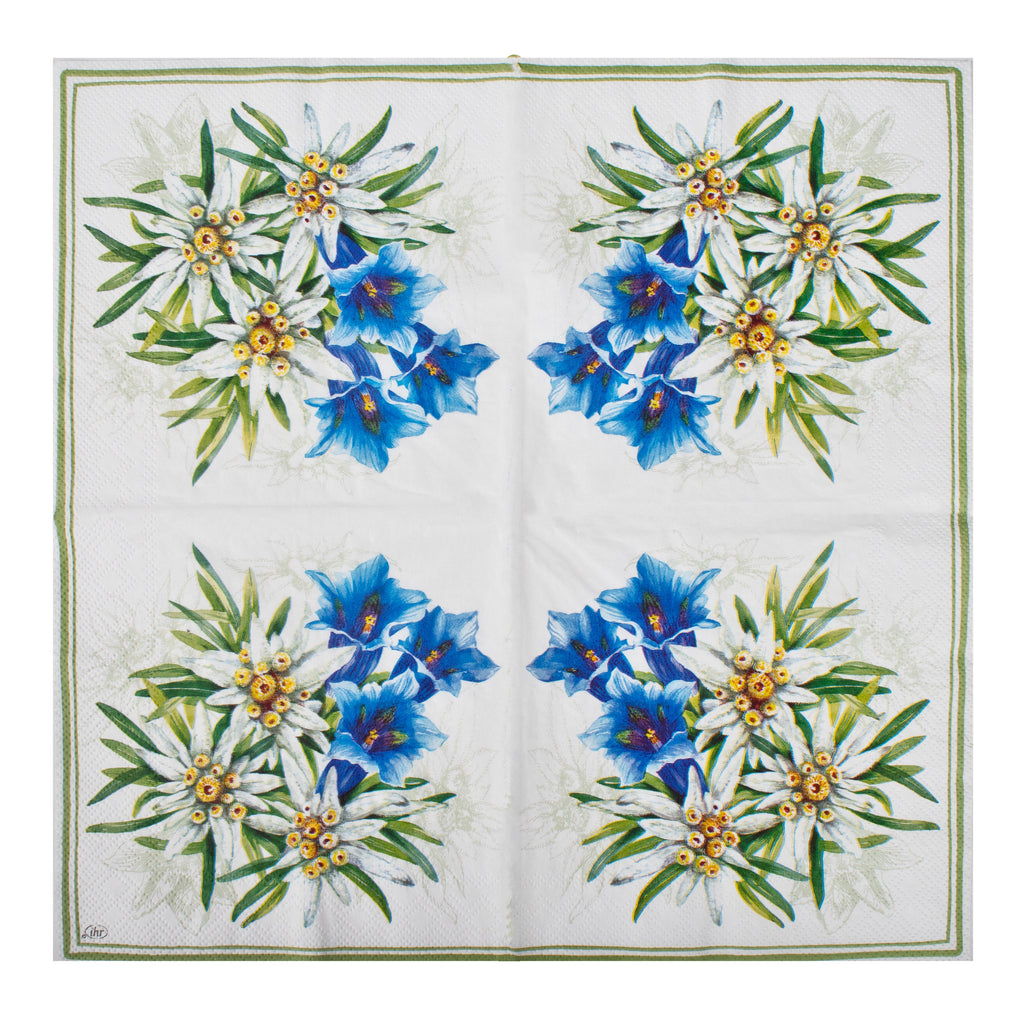 Decoupage Napkin Edelweiss Bloom 13 X 13inch 3PLY 1pc