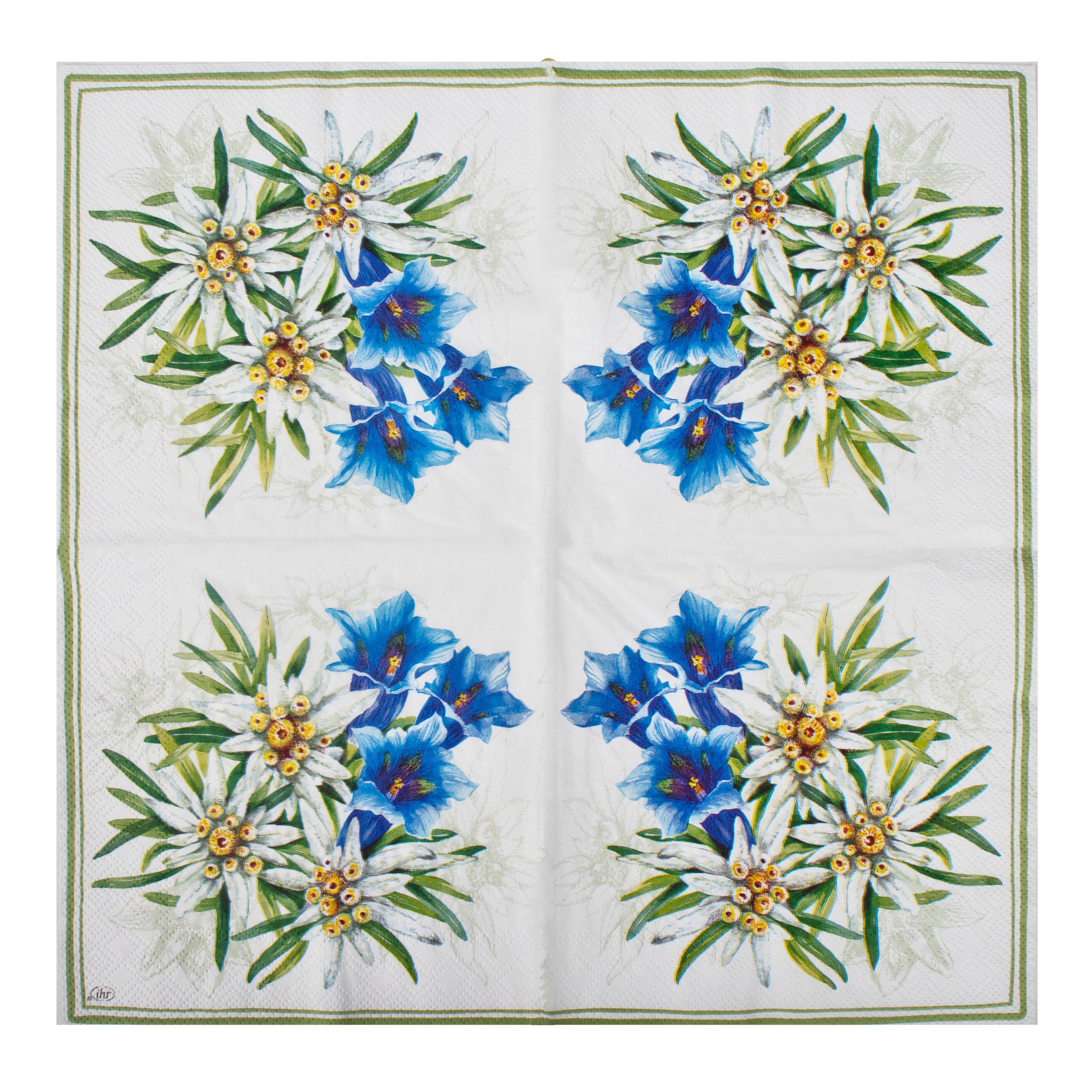 Decoupage Napkin Edelweiss Bloom 13 X 13inch 3PLY 1pc