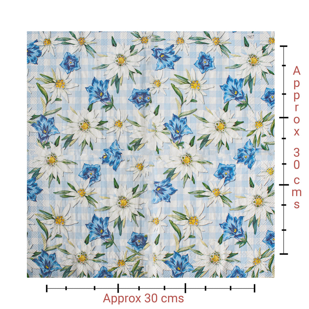 Decoupage Napkin Blossom Mist 72 X 13inch 3PLY 1pc