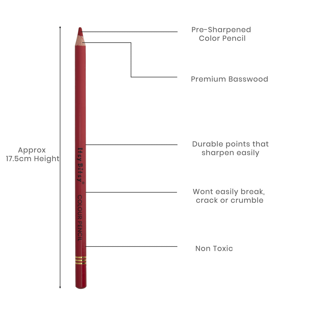 Premium Artist Colour Pencil 1pc - Cherry