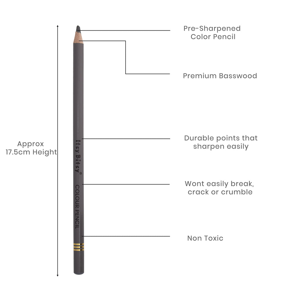 Premium Artist Colour Pencil 1pc - Davy Grey