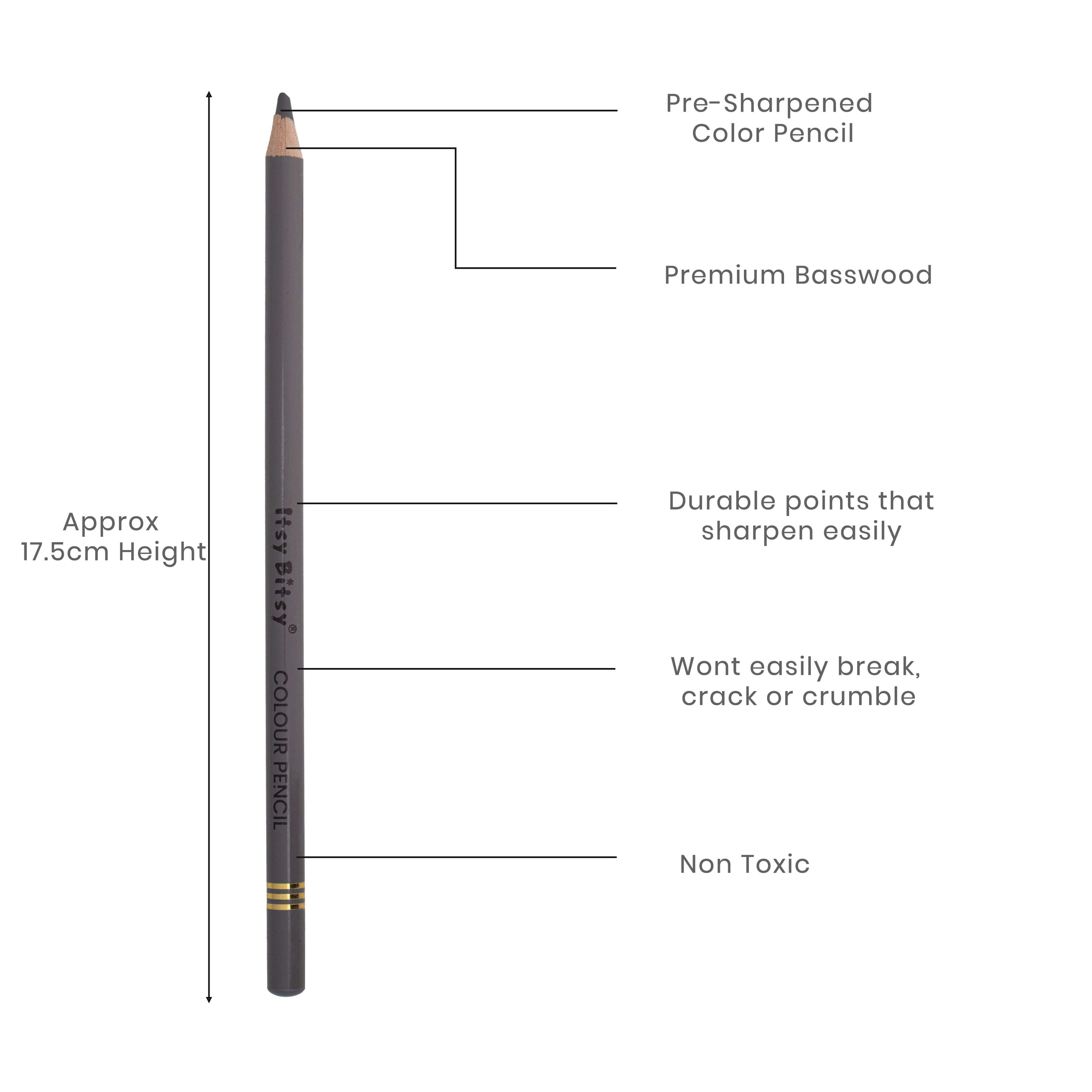 Premium Artist Colour Pencil 1pc - Davy Grey