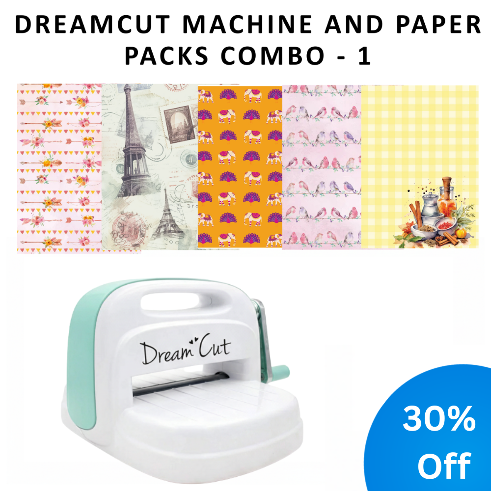 Dreamcut Machine and Paper Packs Combo - 1