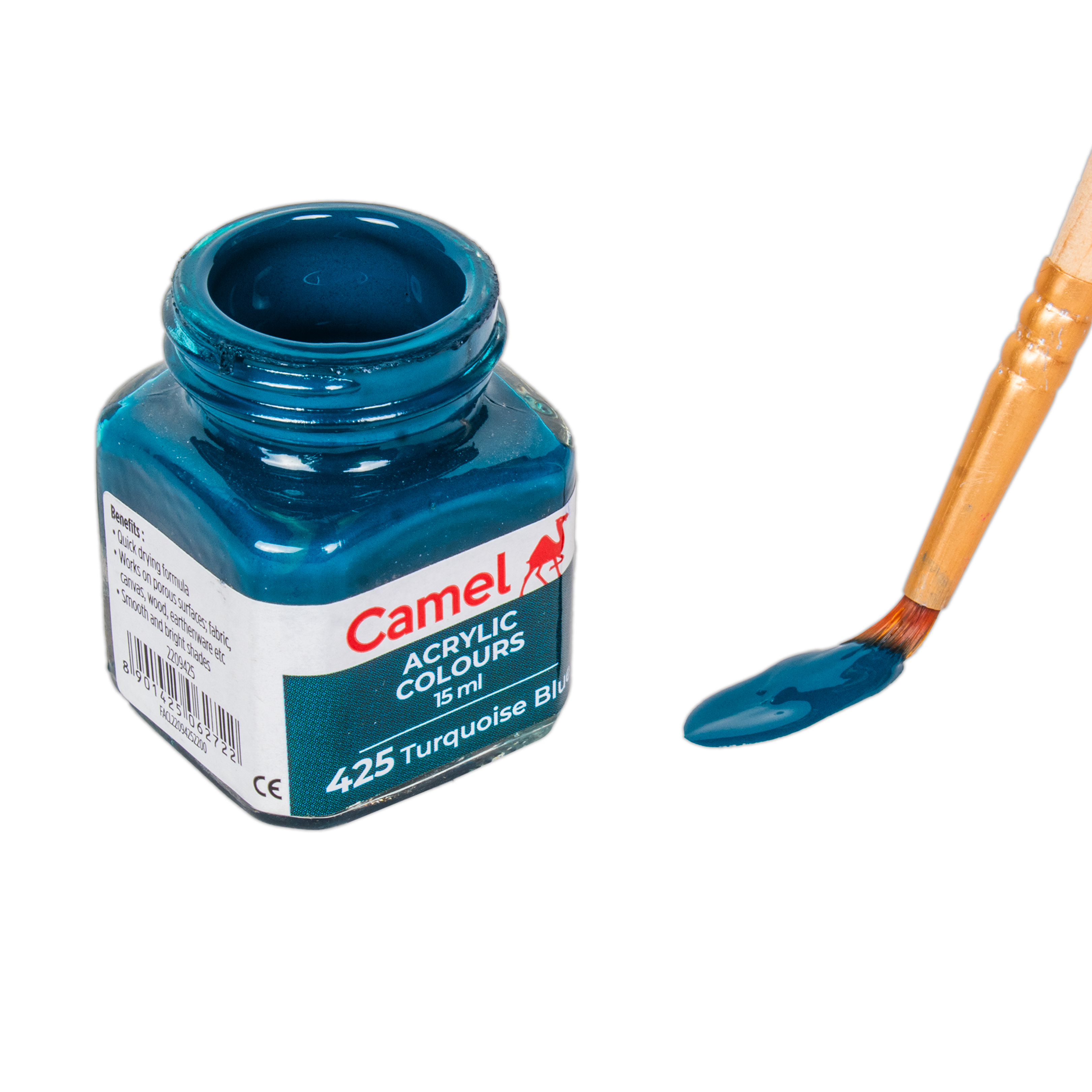 Fabrica Acrylic Colour Sr1 Turq. Blue 15Ml Bottle Camlin