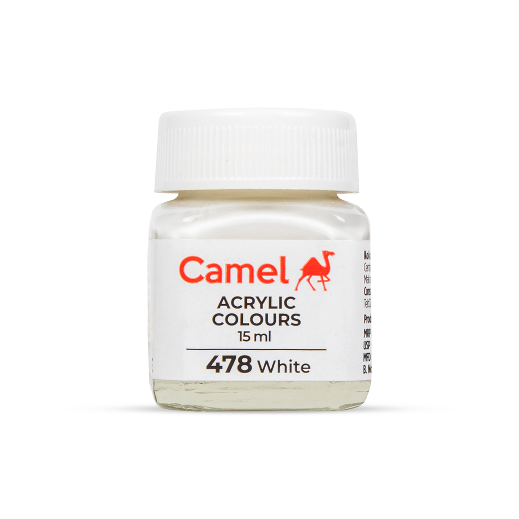 Fabrica Acrylic Colour Ultra Sr1 White 2209478 15Ml Bottle Camlin