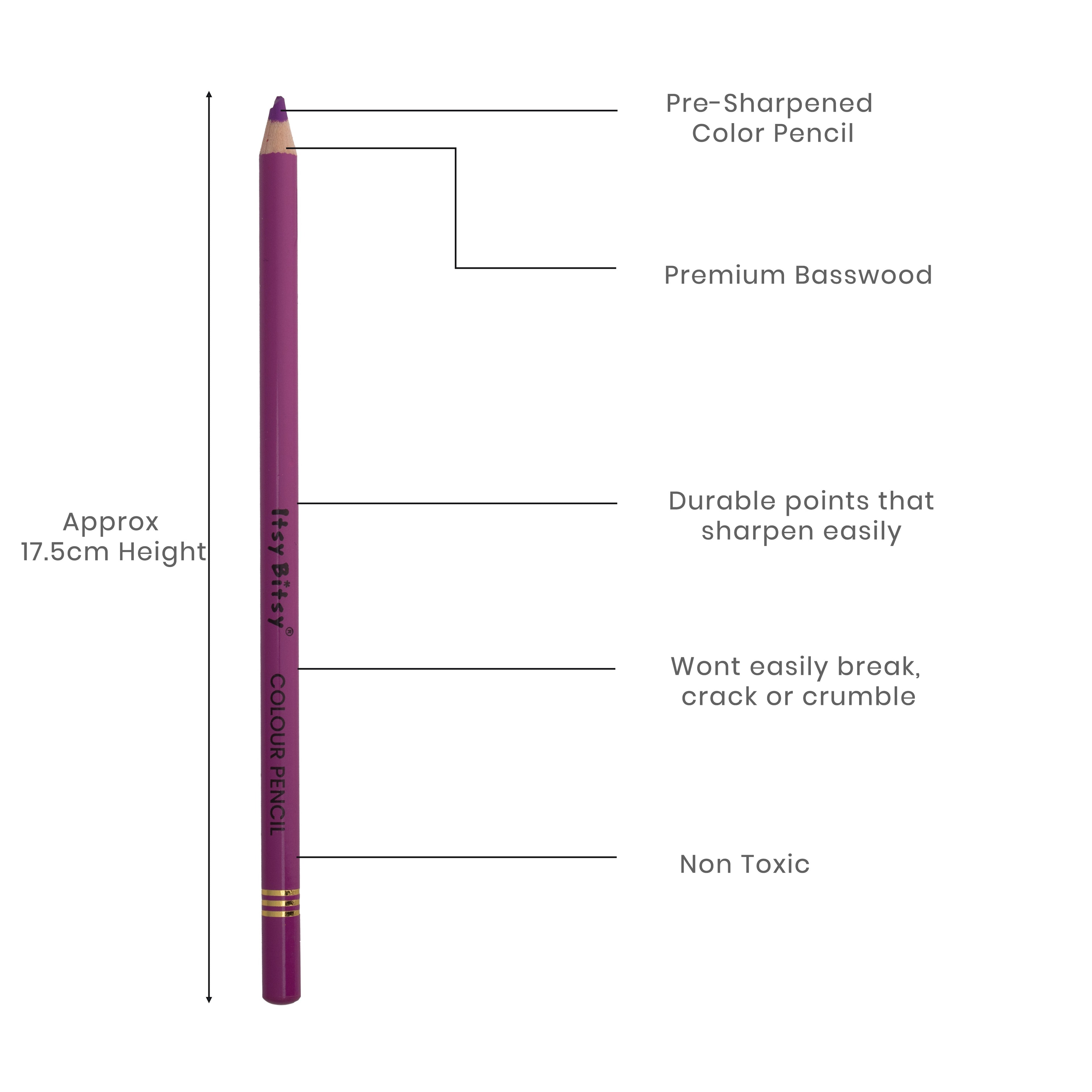 Premium Artist Colour Pencil 1pc - Autumn Berry