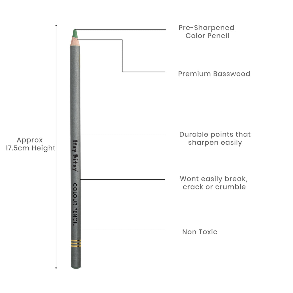 Premium Artist Metallic Colour Pencil 1pc - Metallic Green