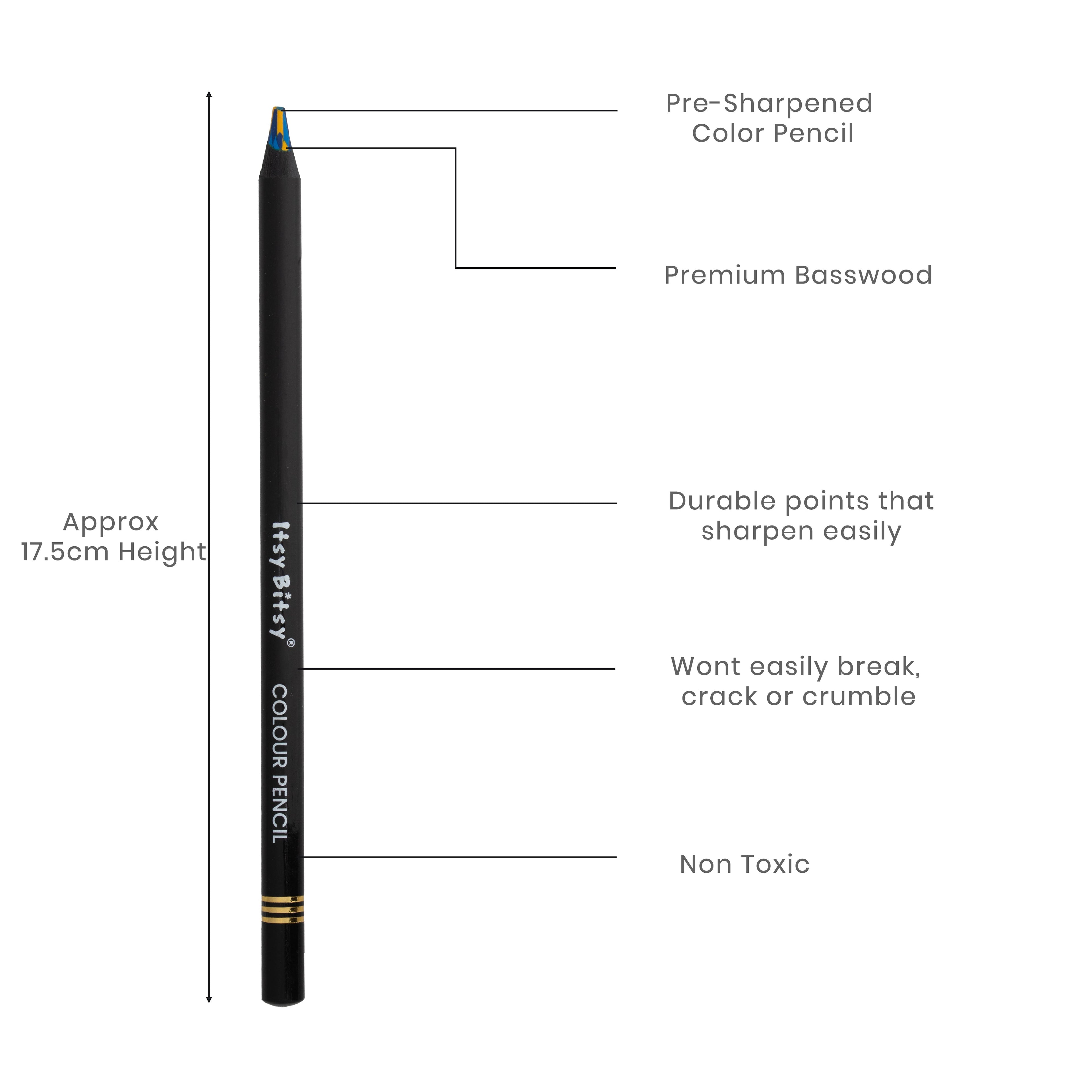 Premium Artist Rainbow Colour Pencil 1pc - Sunny Sky