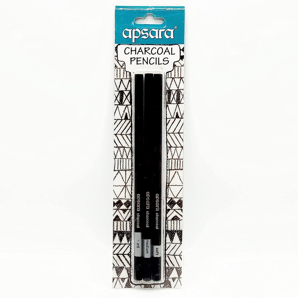 Charcoal Asso Pencils Pack-3 7000954 Camlin