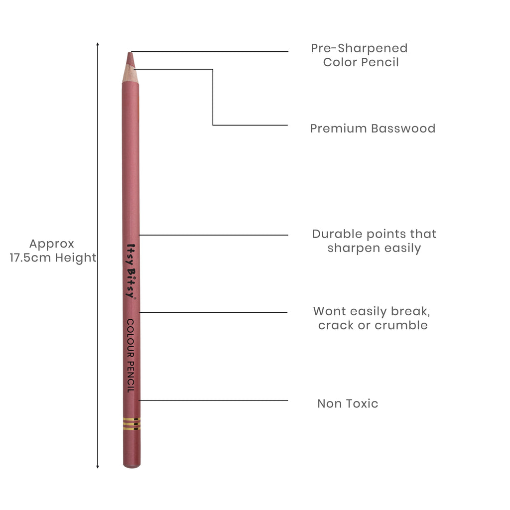 Premium Artist Metallic Colour Pencil 1pc - Metallic Red
