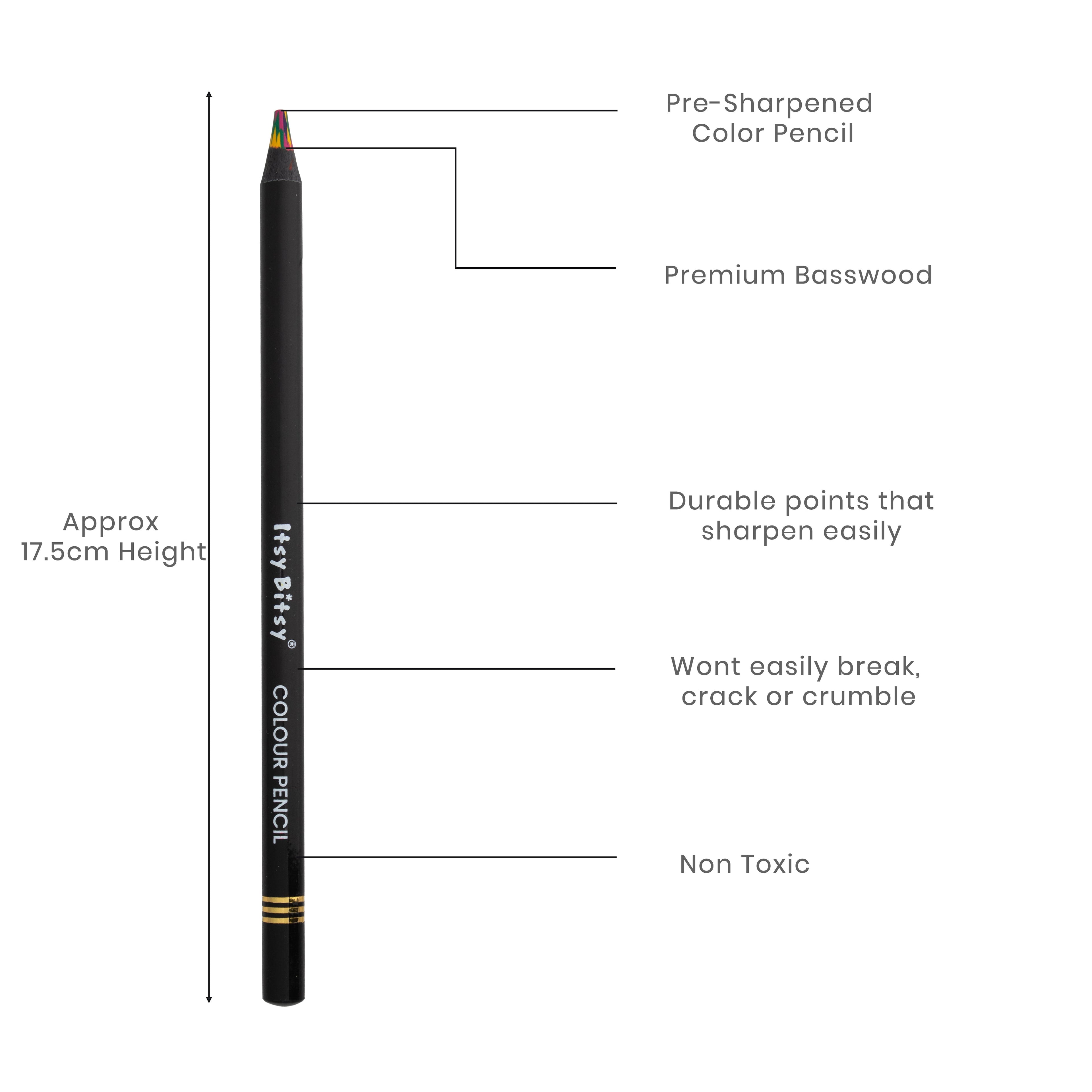 Premium Artist Rainbow Colour Pencil 1pc - Sunny Blossom