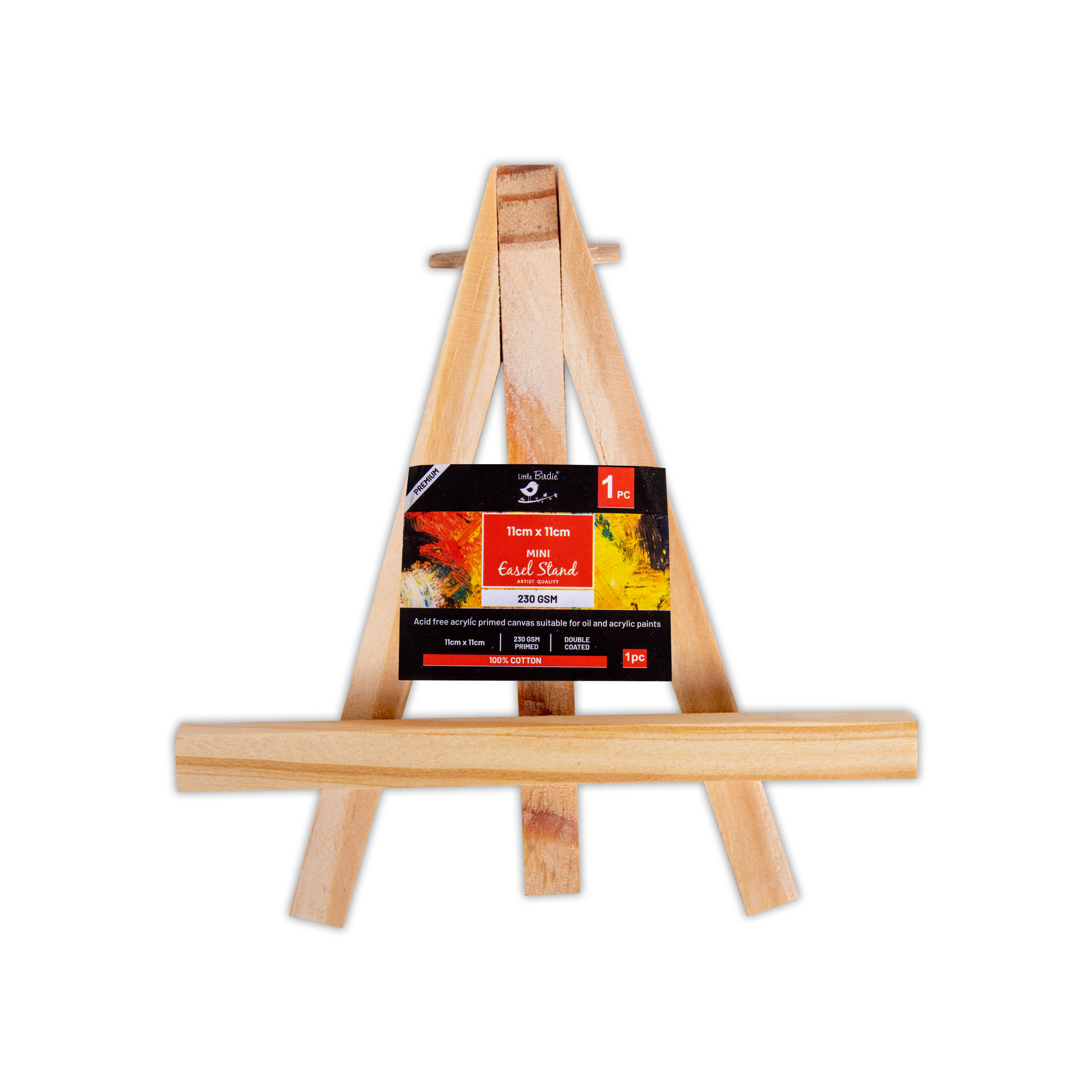 Mini Wooden Easel Stand 11 X 11Cm  1Pc