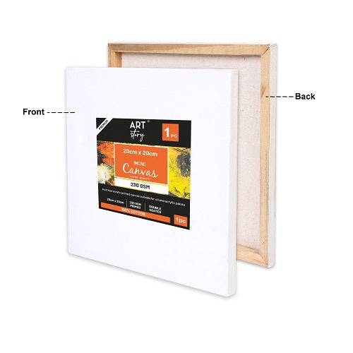 Mini Canvas 20 X 20Cm 1Pc Shrink As