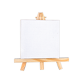 Wooden Mini Easel With Canvas Easel Size 15cm Canvas Size 10 X 10cm 1pc
