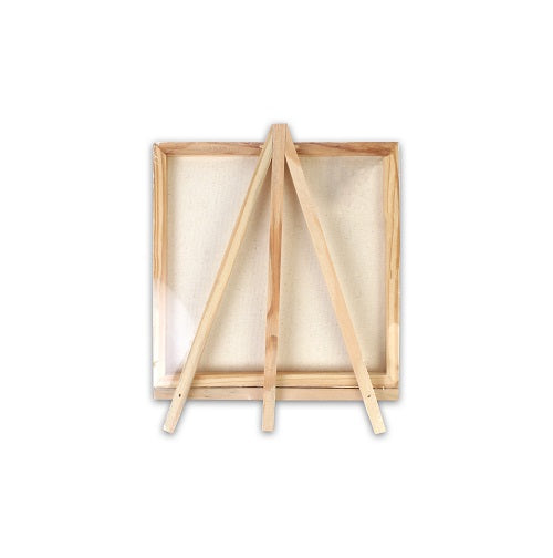 Wooden Mini Easel With Canvas Easel Size 20Cm Canvas Size 15 X 15Cm 1Pc