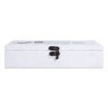 Paintable Canvas MDF Box With Latch L10 X W3 X H2 Inch 1Pc