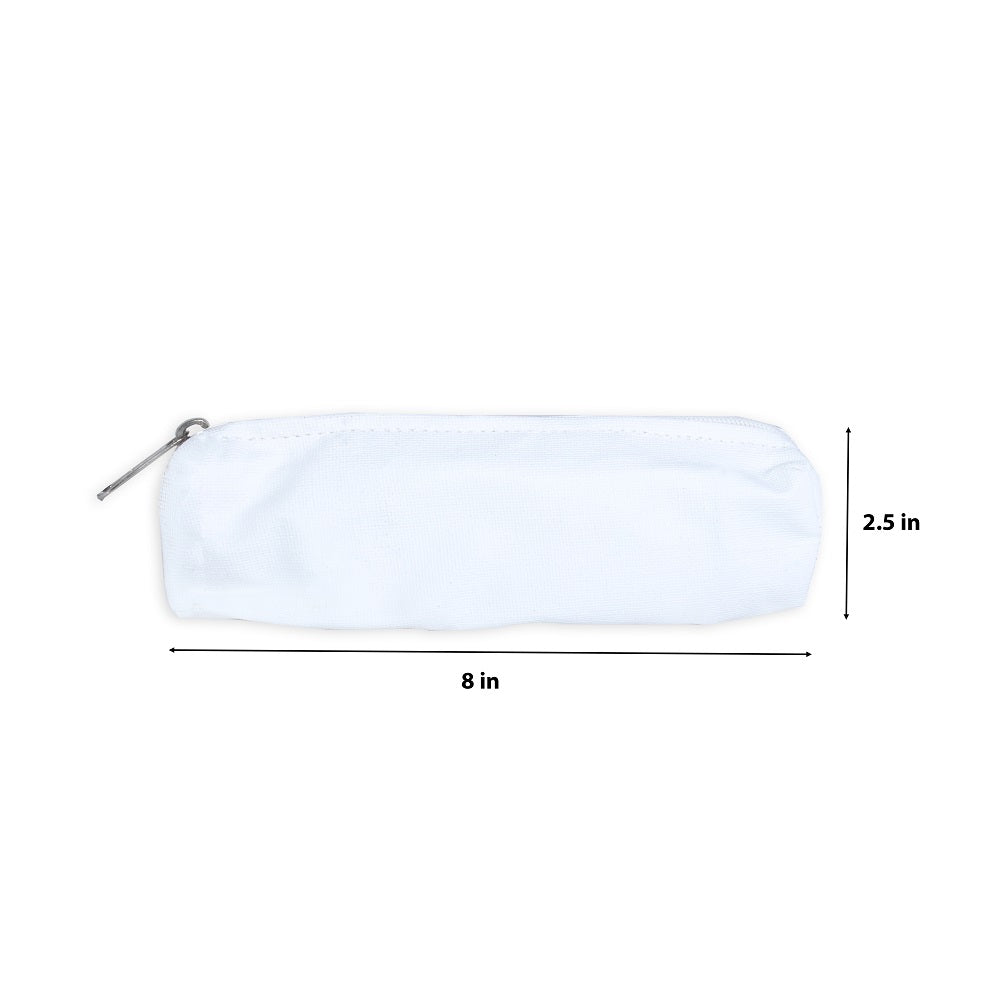 Paintable Canvas Zip Pouch 8 X 2.5 Inch 1Pc
