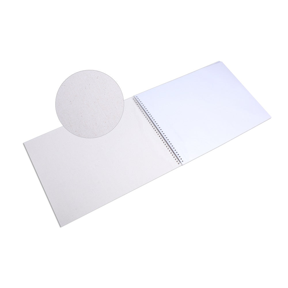 Paintable Canvas Pad Plain Wiro Bound Landscape A3 230gsm 15 Sheets 3Pc SW LB