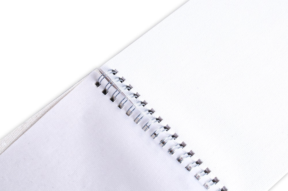 Paintable Canvas Pad Plain Wiro Bound Landscape A5 230gsm 15 Sheets