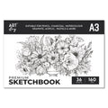 Premium Sketch Pad Flap Over Cover Page A3 160gsm 36 Sheets